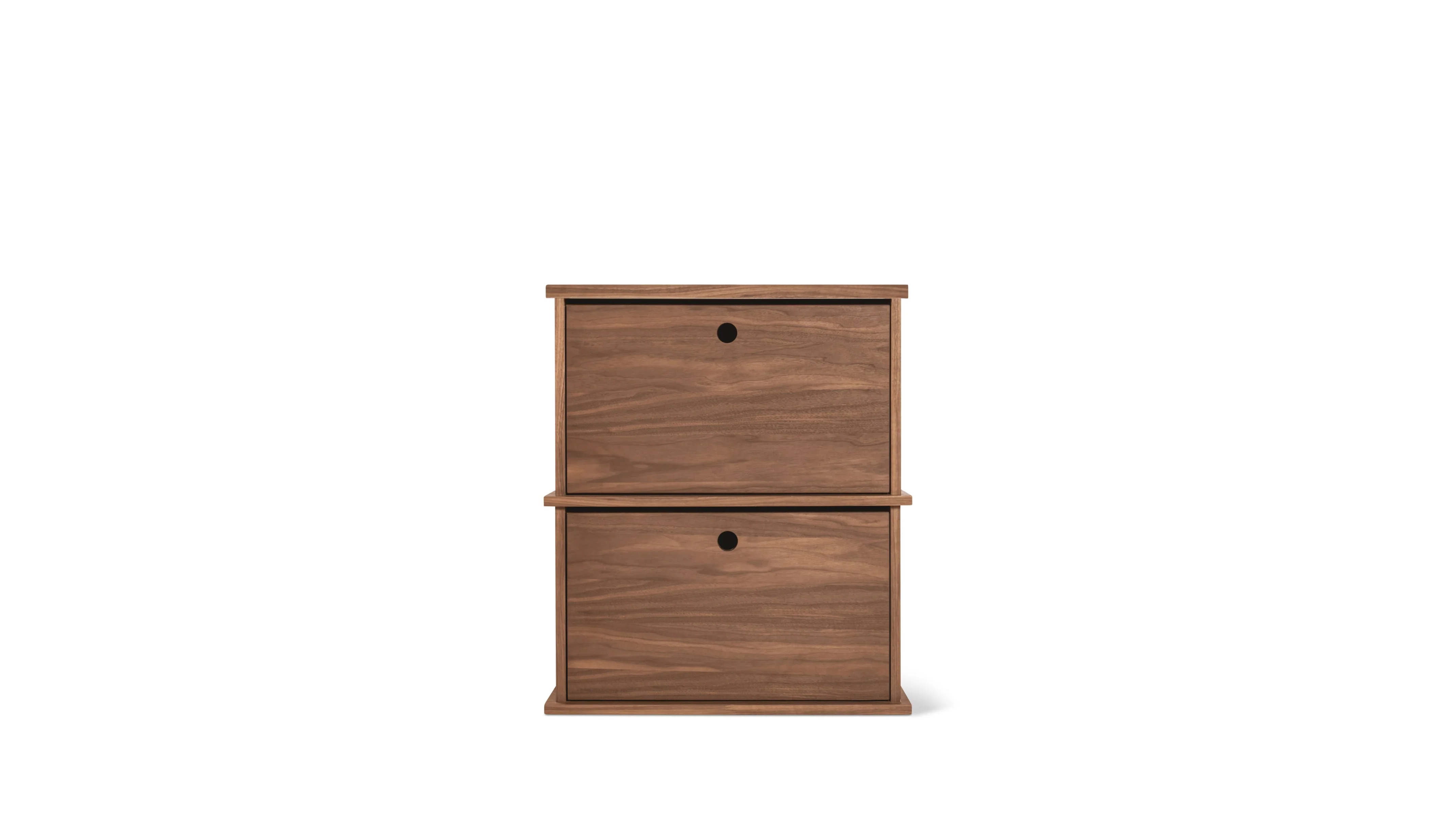 Keep Stacking Storage System 2-Piece, Closed, Walnut - Image 2