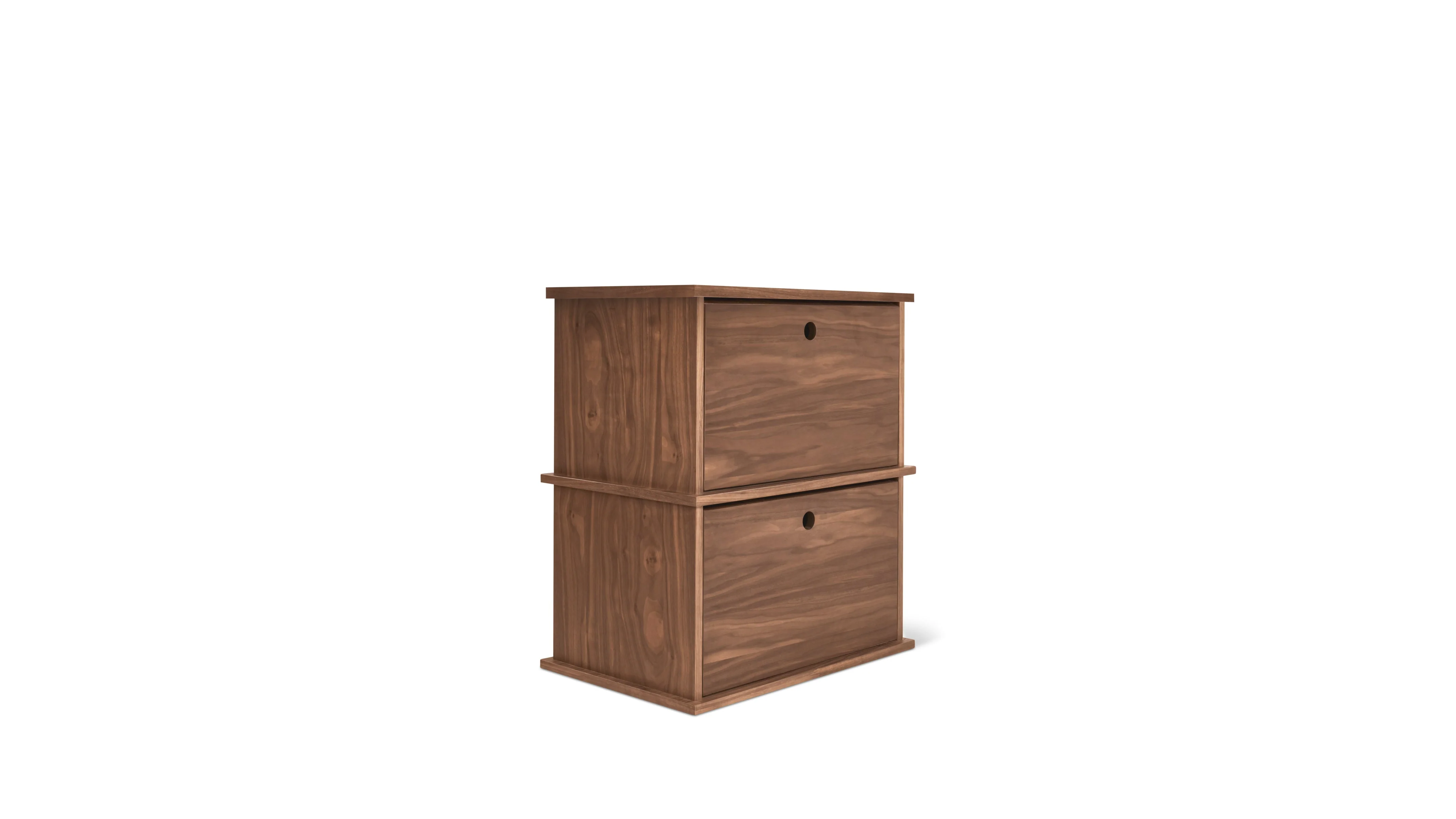 Keep Stacking Storage System 2-Piece, Closed, Walnut - Image 4