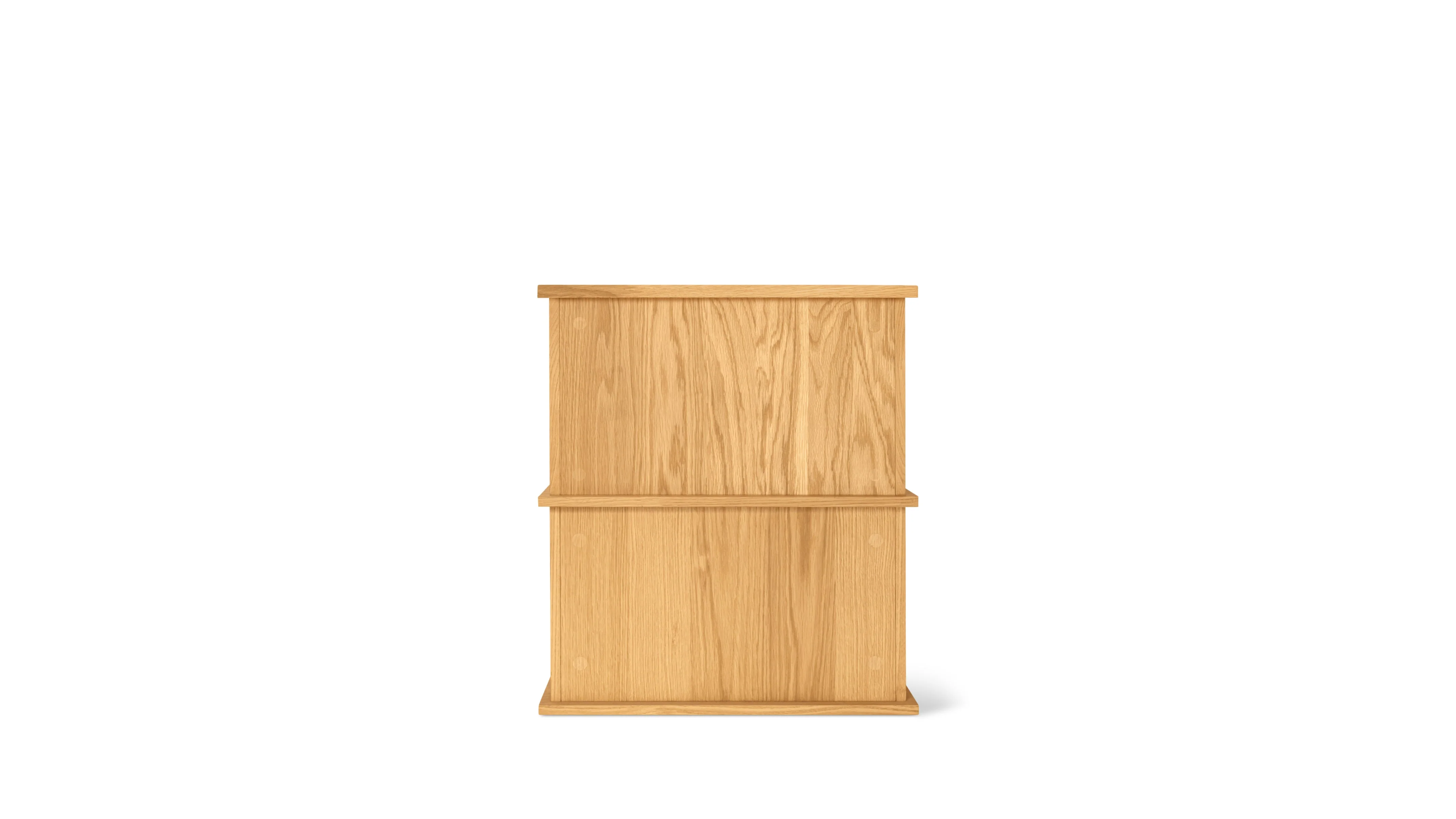 Keep Stacking Storage System 2-Piece, Closed, White Oak - Image 10