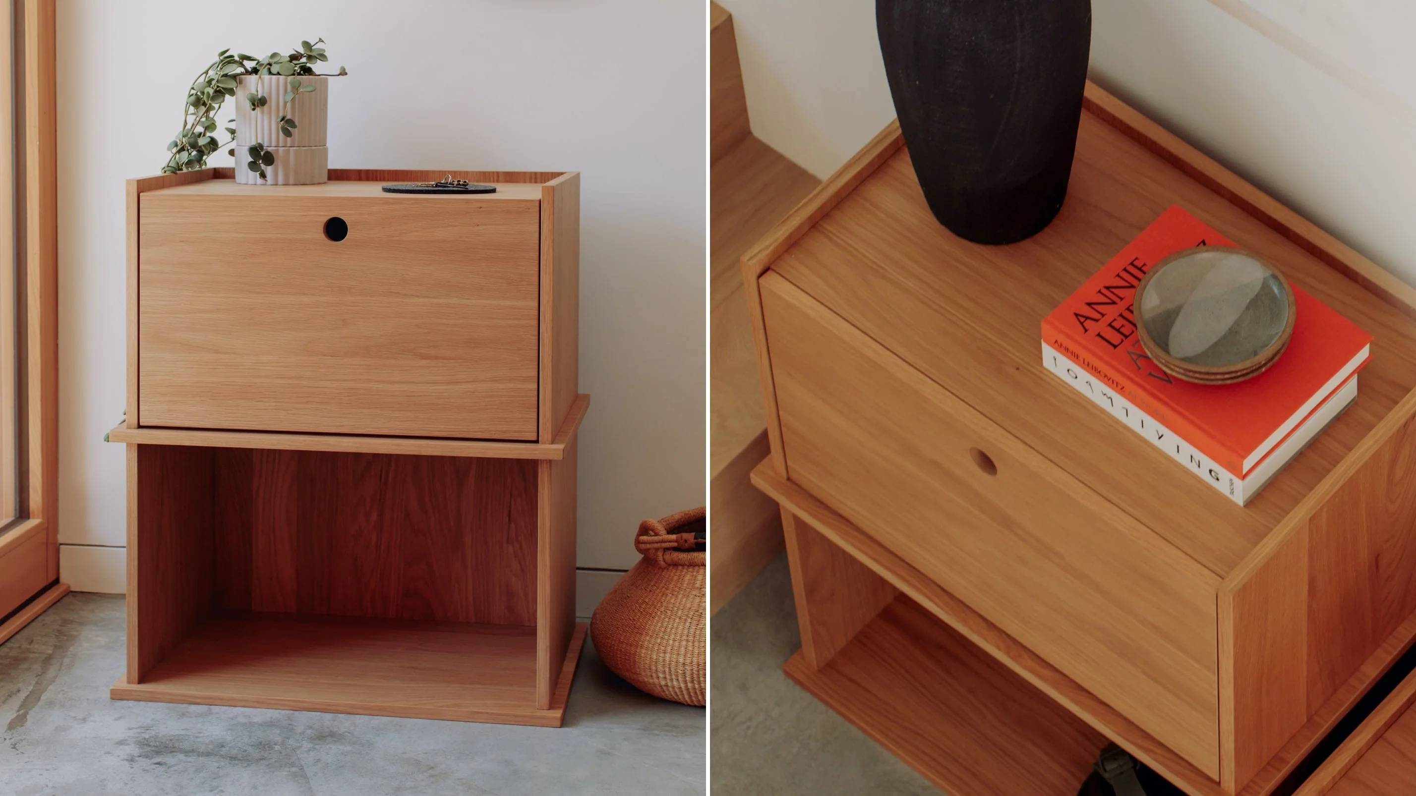 Keep Stacking Storage System 2-Piece, Open and Closed, Walnut - Image 11