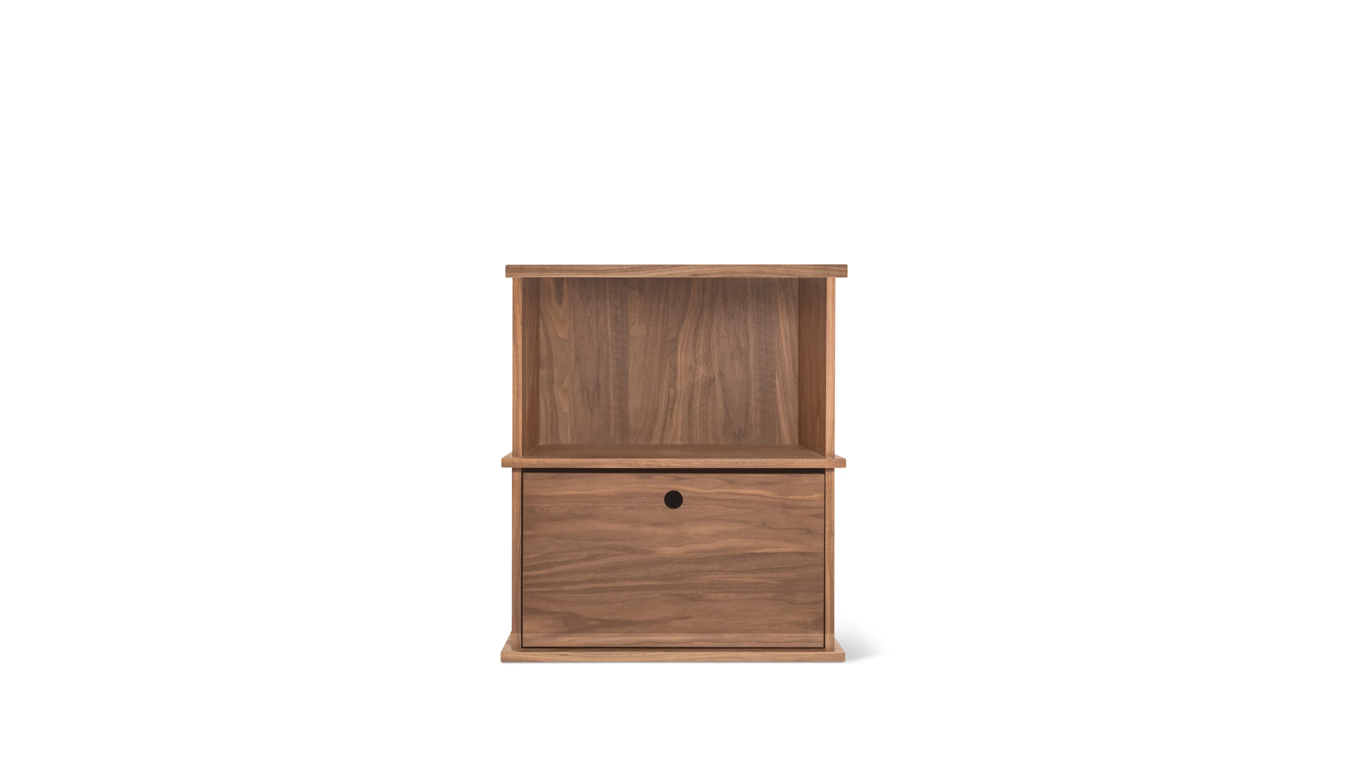 Keep Stacking Storage System 2-Piece, Open and Closed, Walnut - Image 2