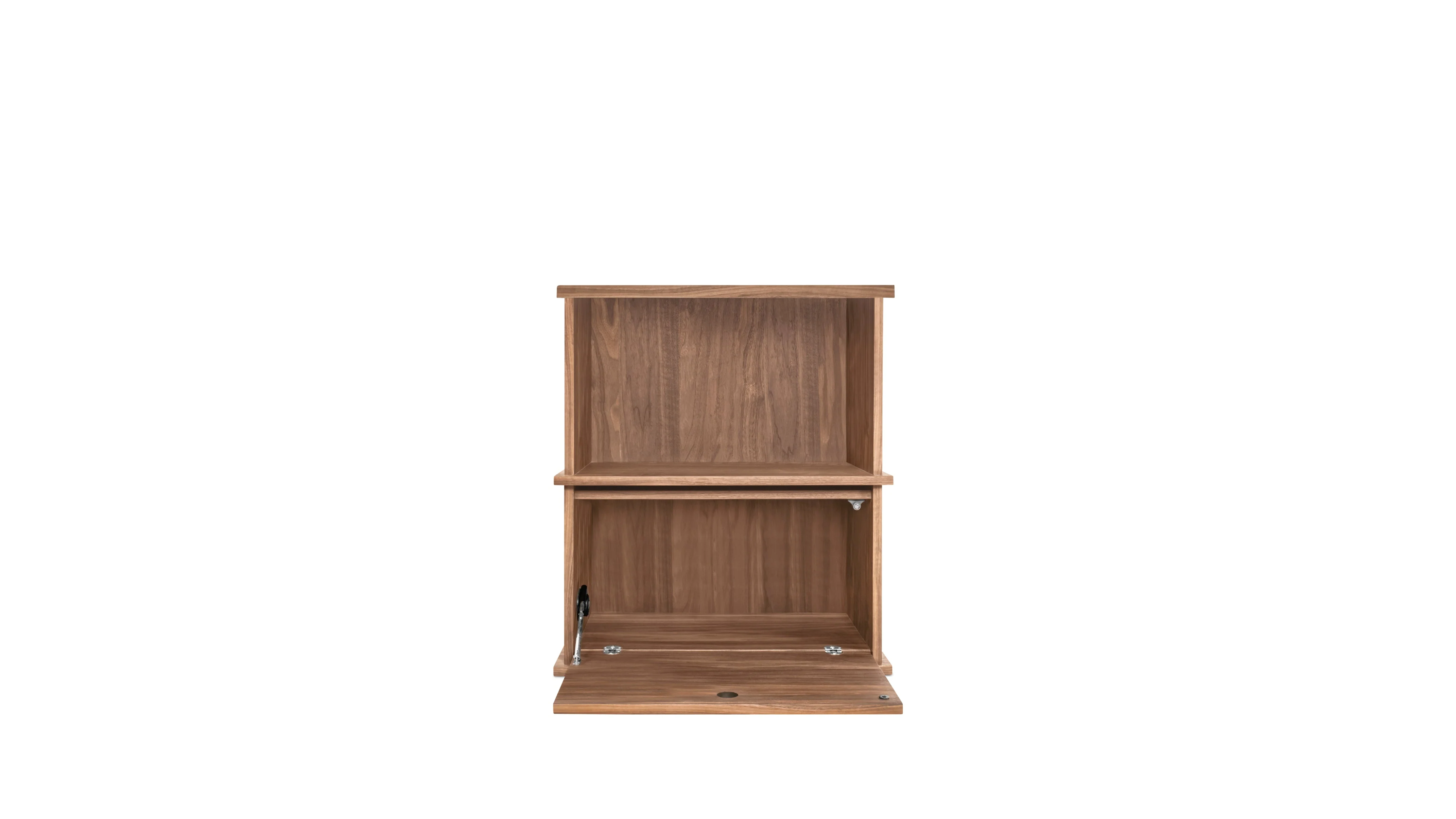 Keep Stacking Storage System 2-Piece, Open and Closed, Walnut - Image 3