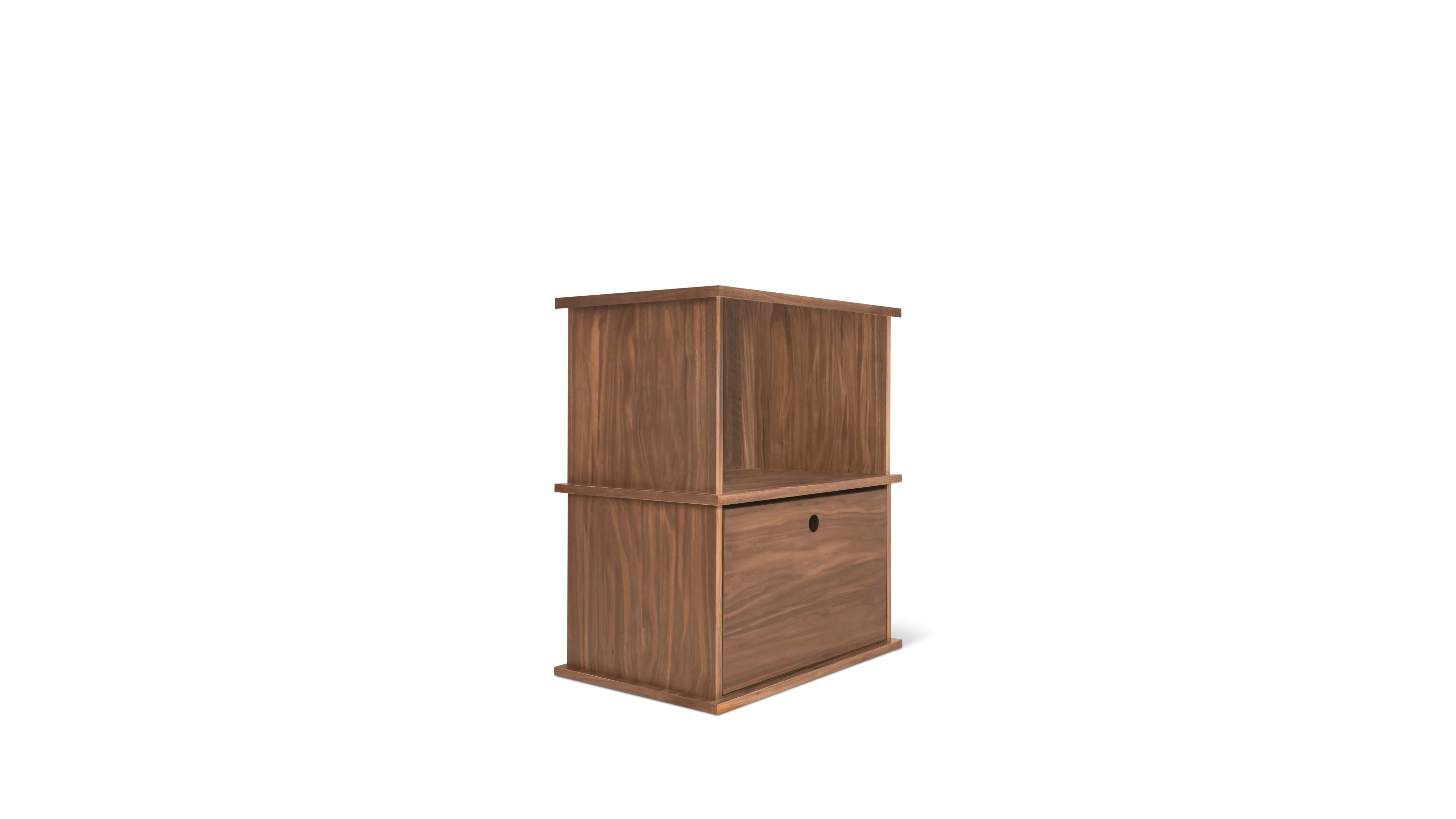 Keep Stacking Storage System 2-Piece, Open and Closed, Walnut - Image 4