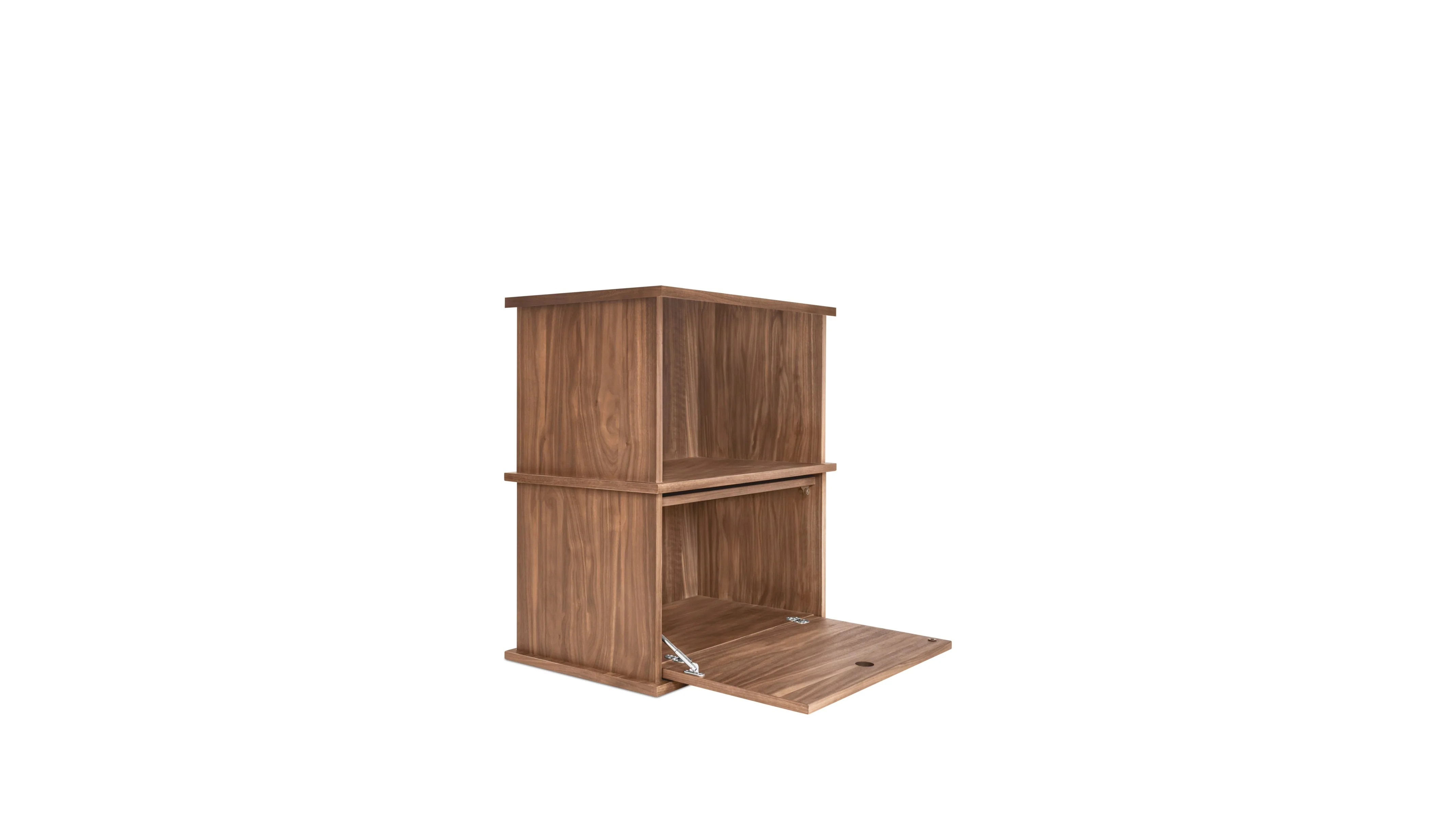 Keep Stacking Storage System 2-Piece, Open and Closed, Walnut - Image 5