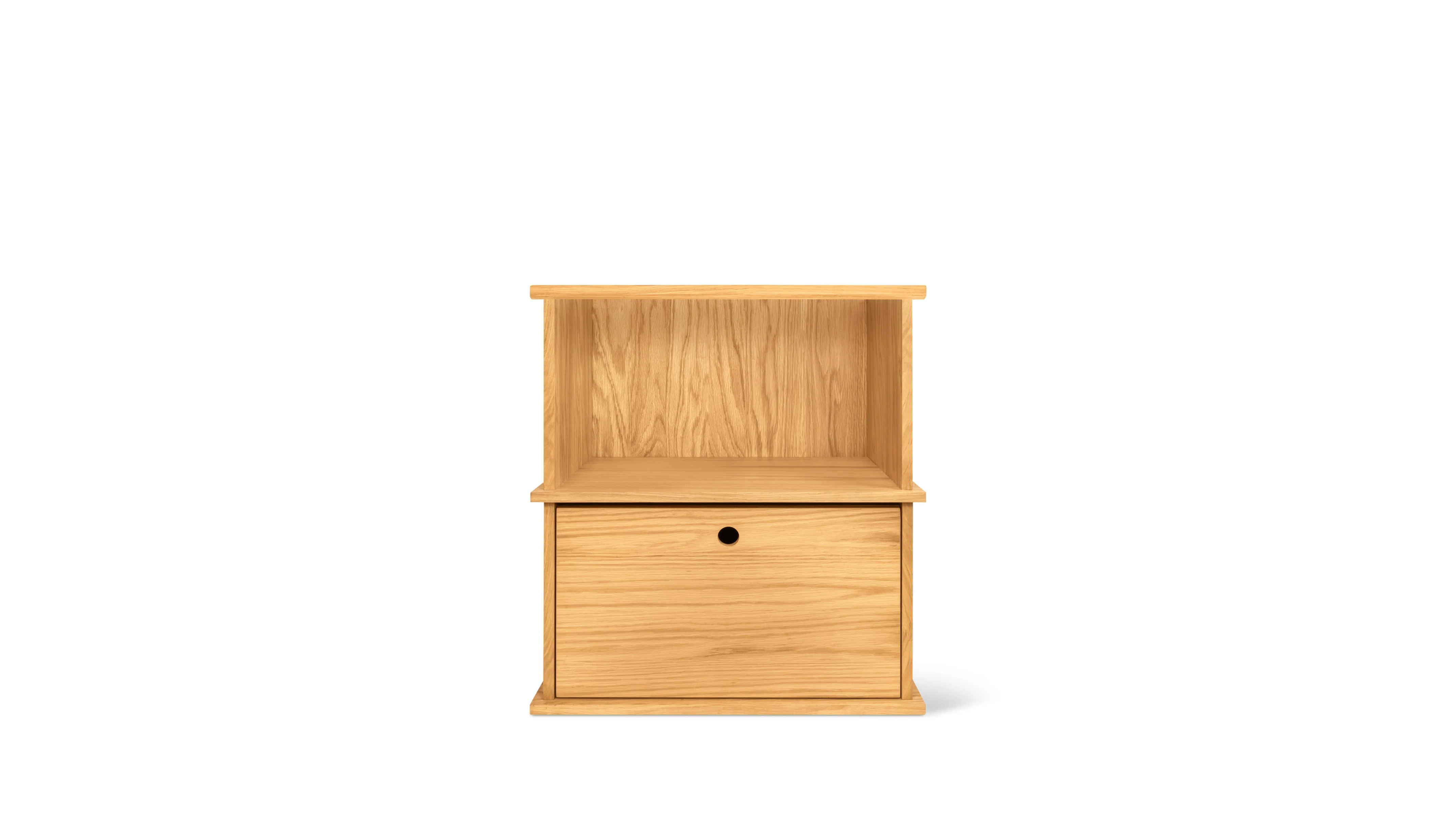 Keep Stacking Storage System 2-Piece, Open and Closed, White Oak - Image 2