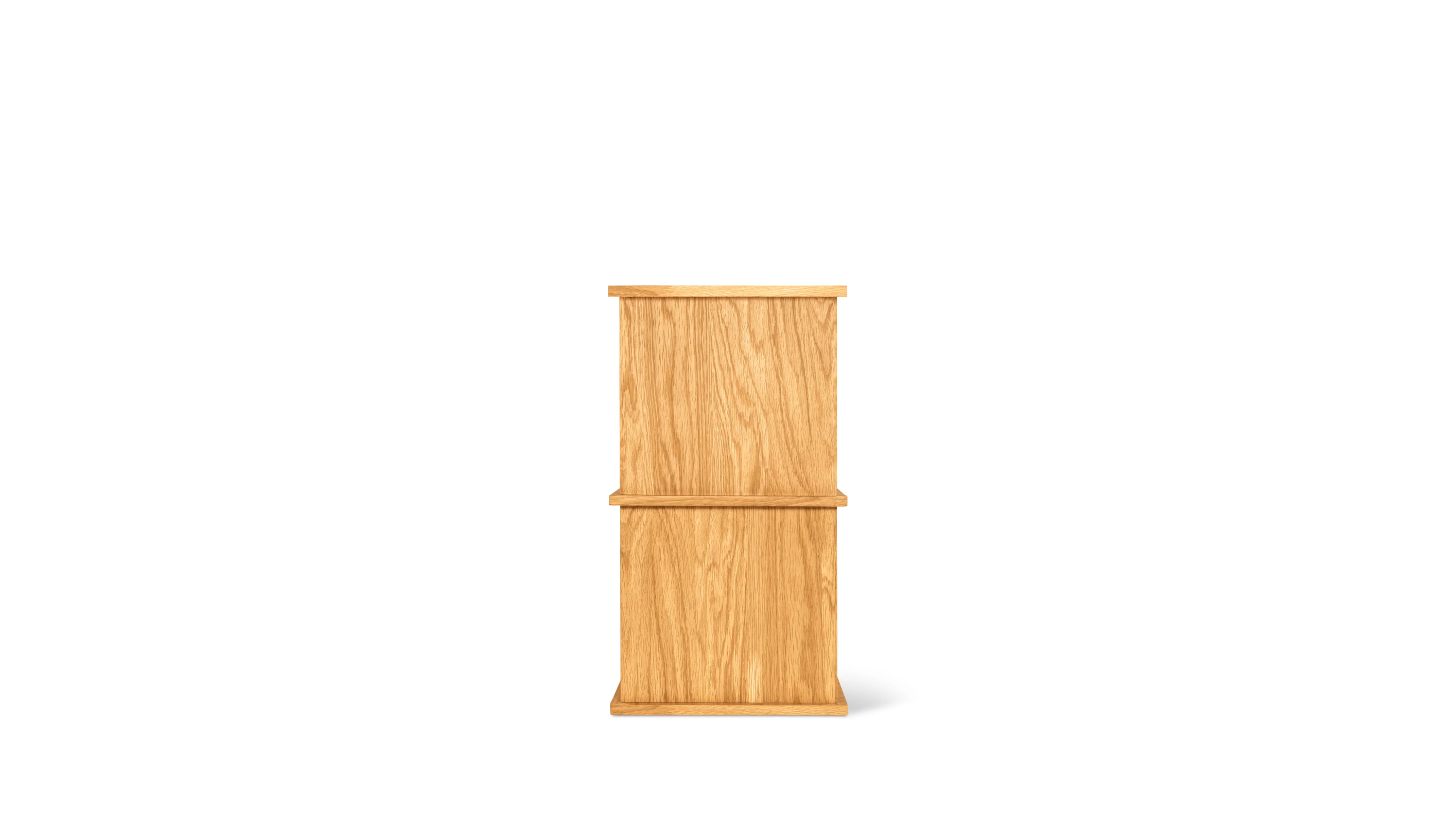 Keep Stacking Storage System 2-Piece, Open and Closed, White Oak - Image 7