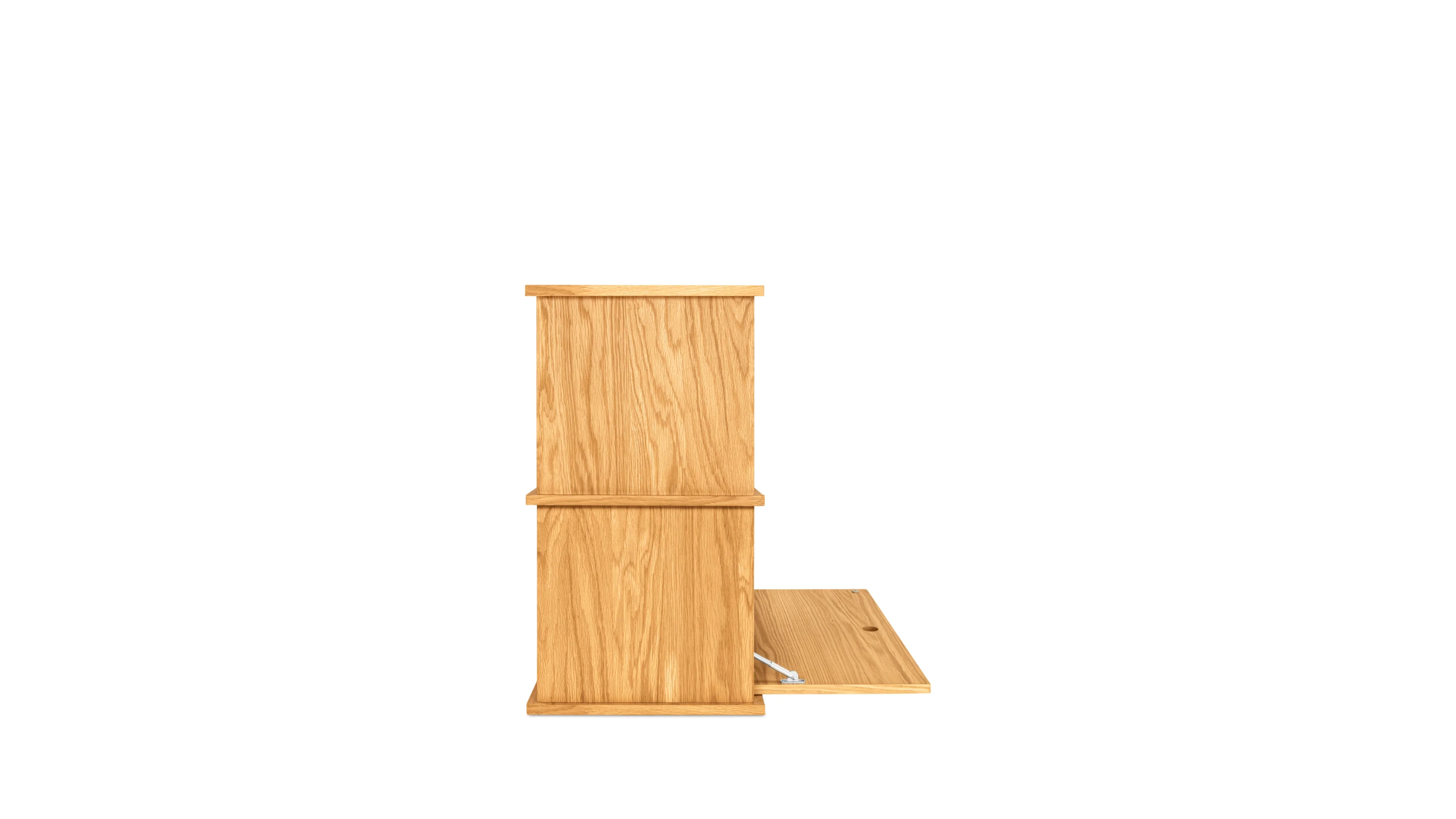 Keep Stacking Storage System 2-Piece, Open and Closed, White Oak - Image 8