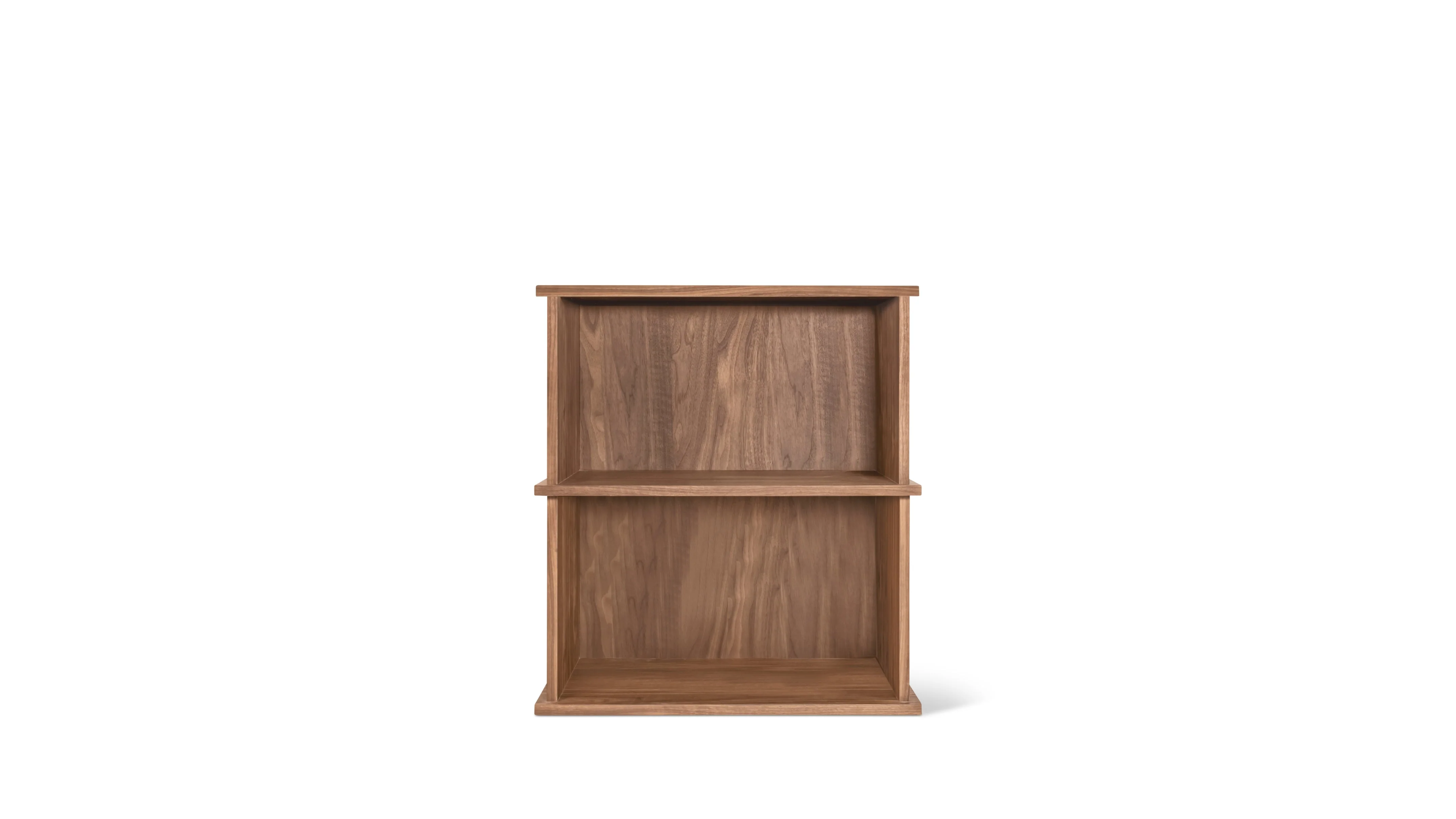 Keep Stacking Storage System 2-Piece, Open, Walnut - Image 2