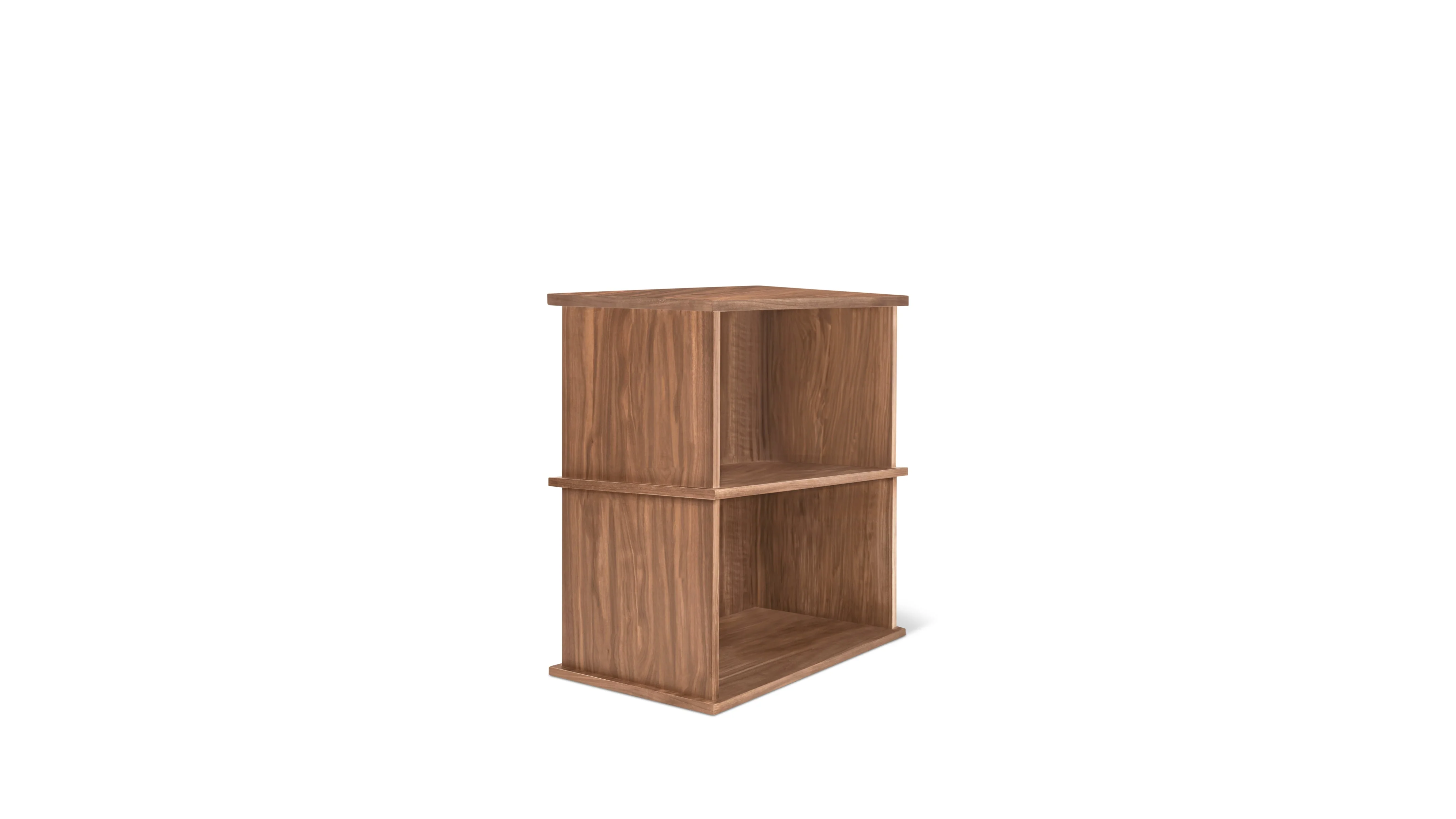 Keep Stacking Storage System 2-Piece, Open, Walnut - Image 3