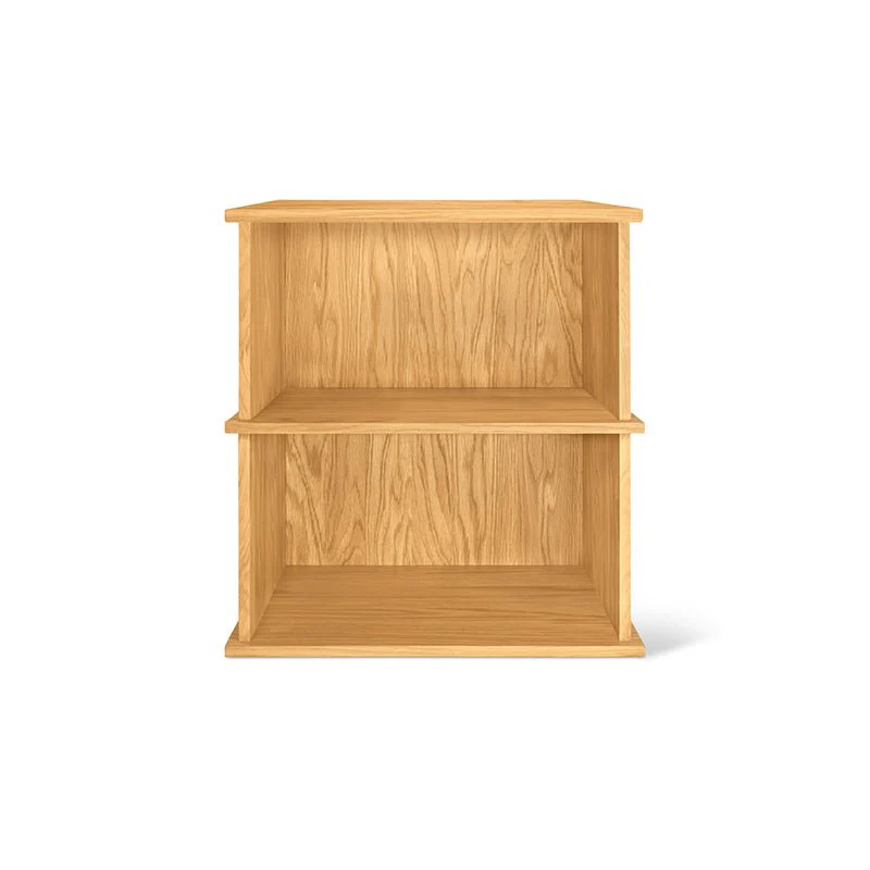 Keep Stacking Storage System 2-Piece, Open, White Oak