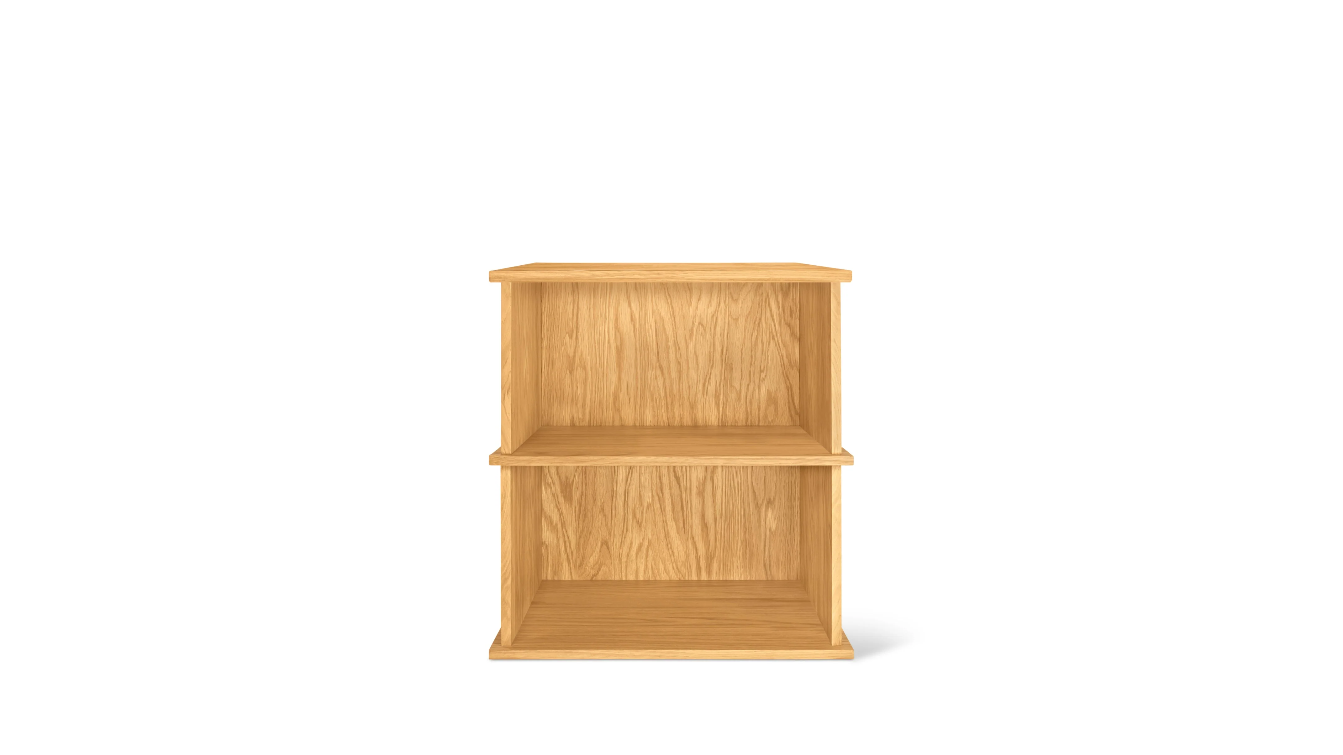 Keep Stacking Storage System 2-Piece, Open, White Oak - Image 2