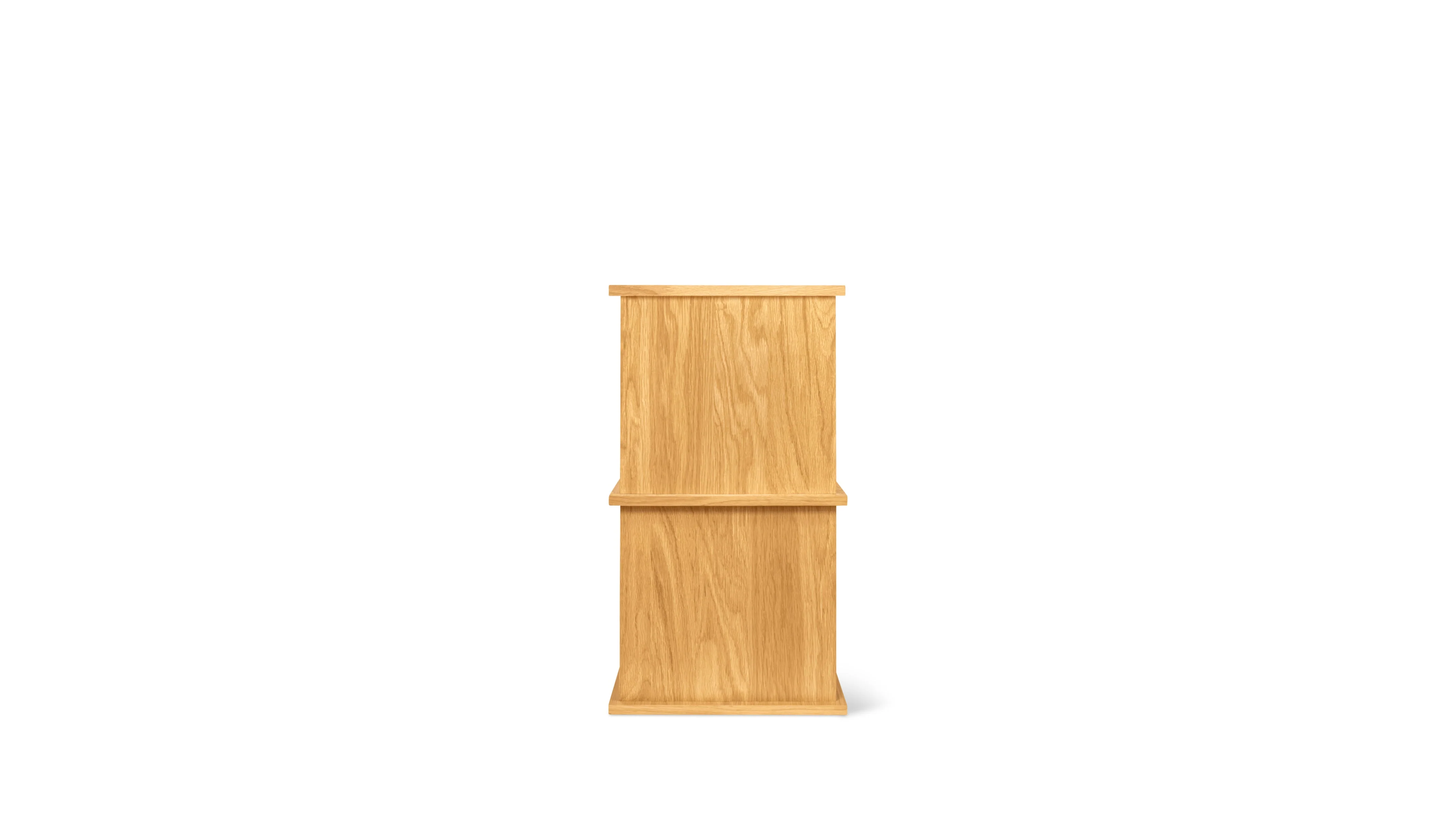 Keep Stacking Storage System 4-Piece, Open and Closed, White Oak - Image 8