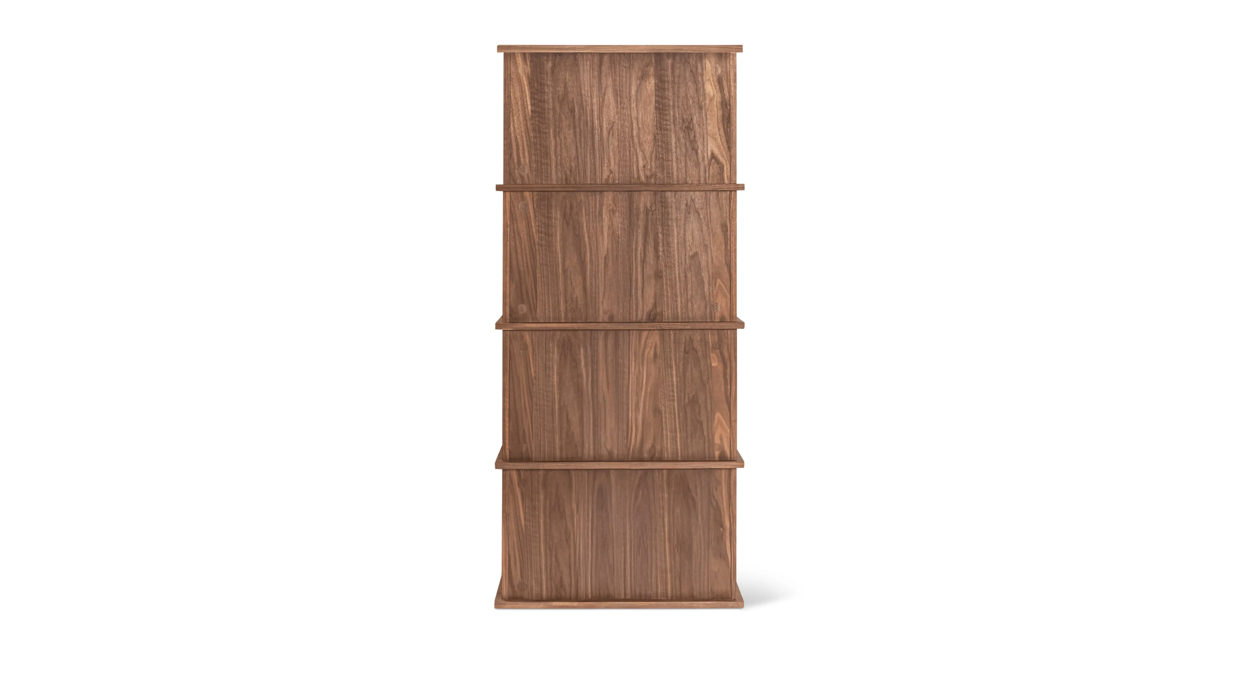 Keep Stacking Storage System 4-Piece Tall, Open and Closed, Walnut - Image 7