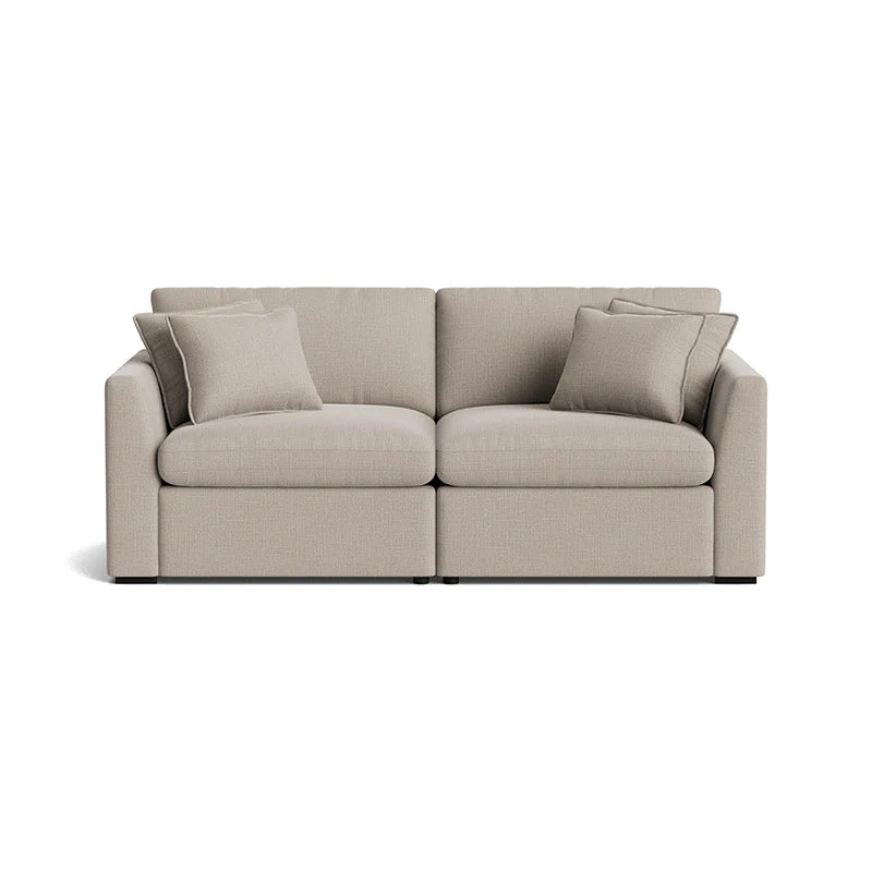 Lift Off Power Recliner 2-Piece Modular Sofa, Light Pebble