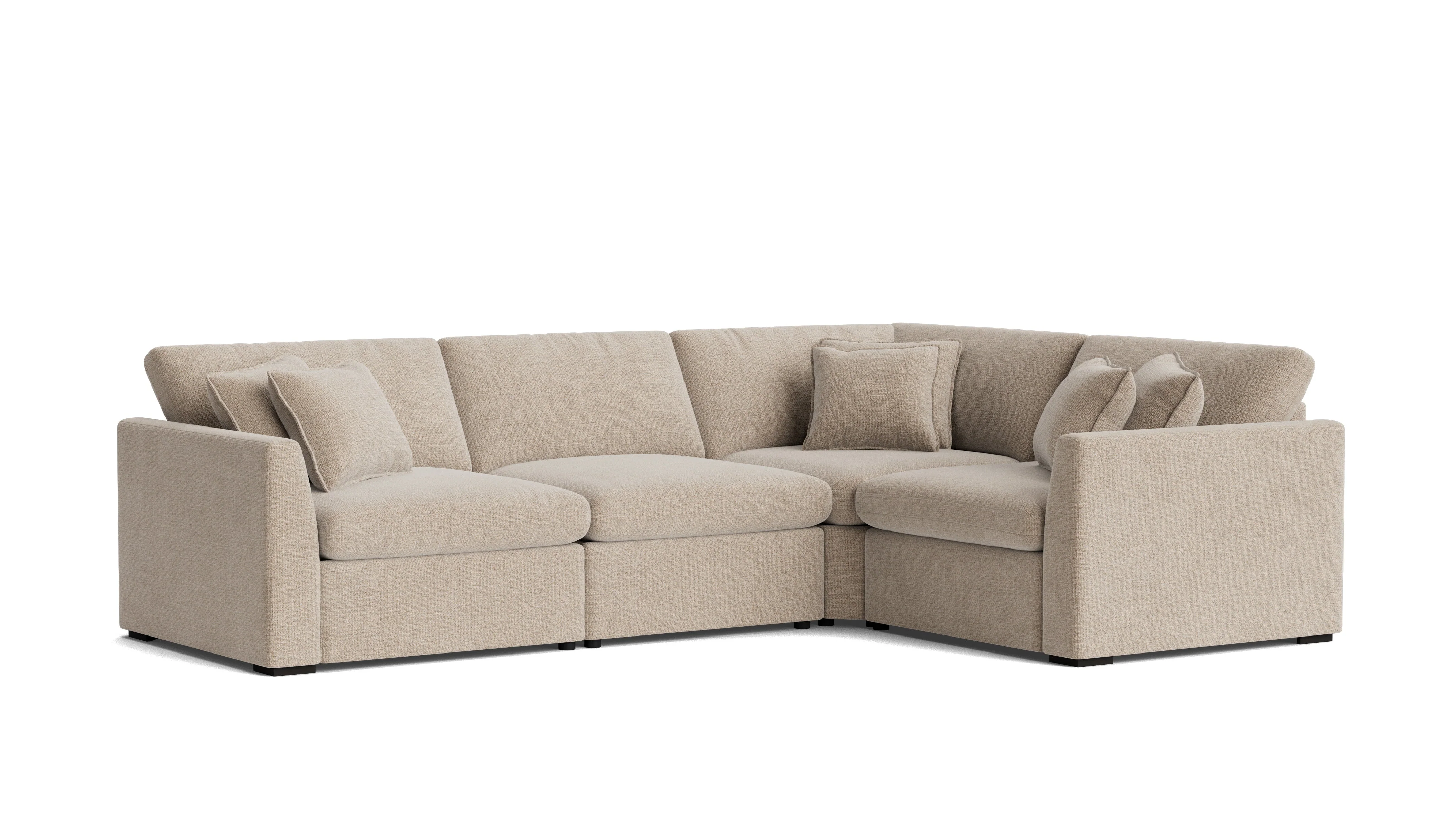 Lift Off Power Recliner 4-Piece Modular Sectional, Champagne - Image 3