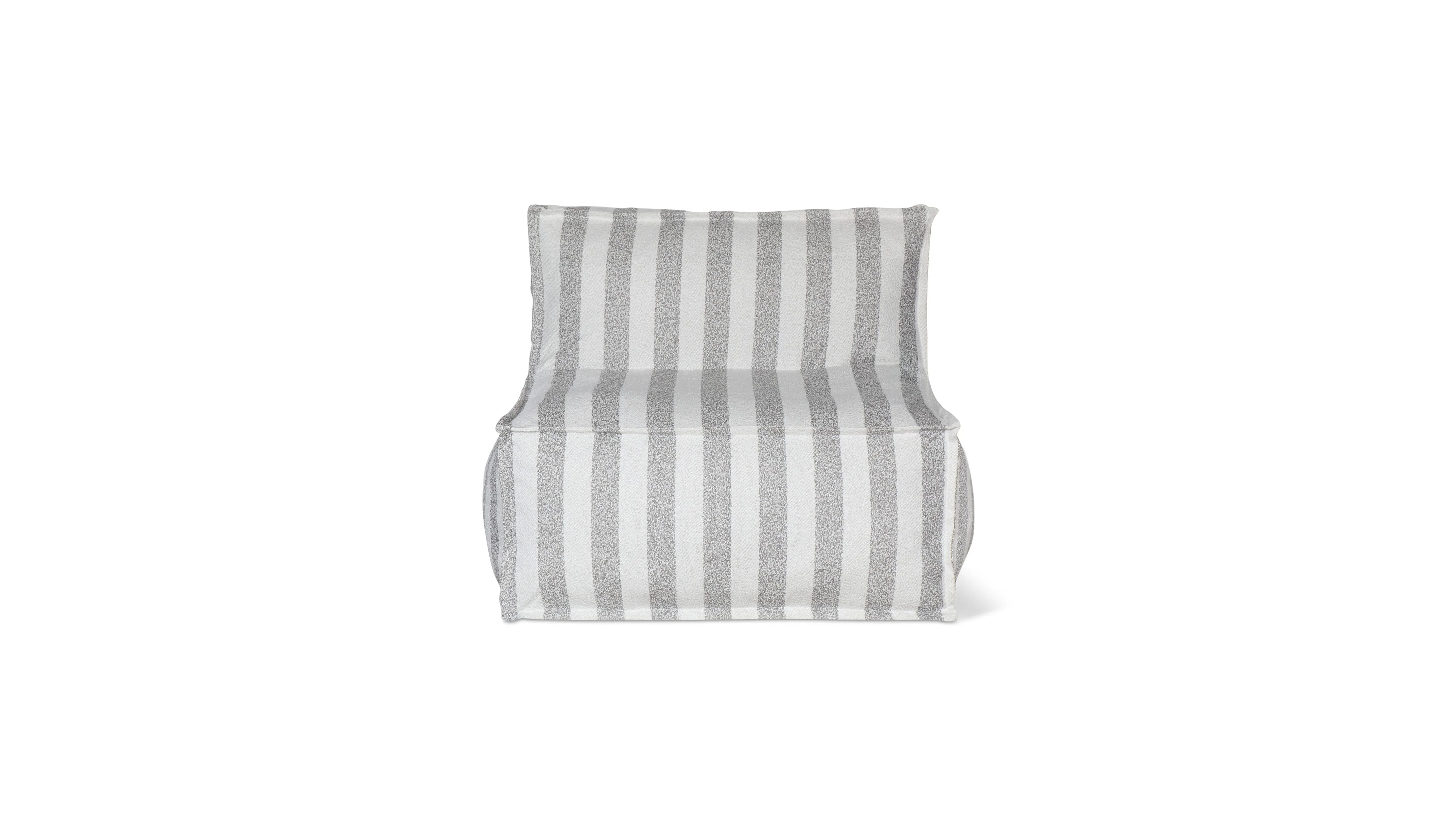 Make Waves Outdoor Armless Chair, Brighton Stripe - Image 3