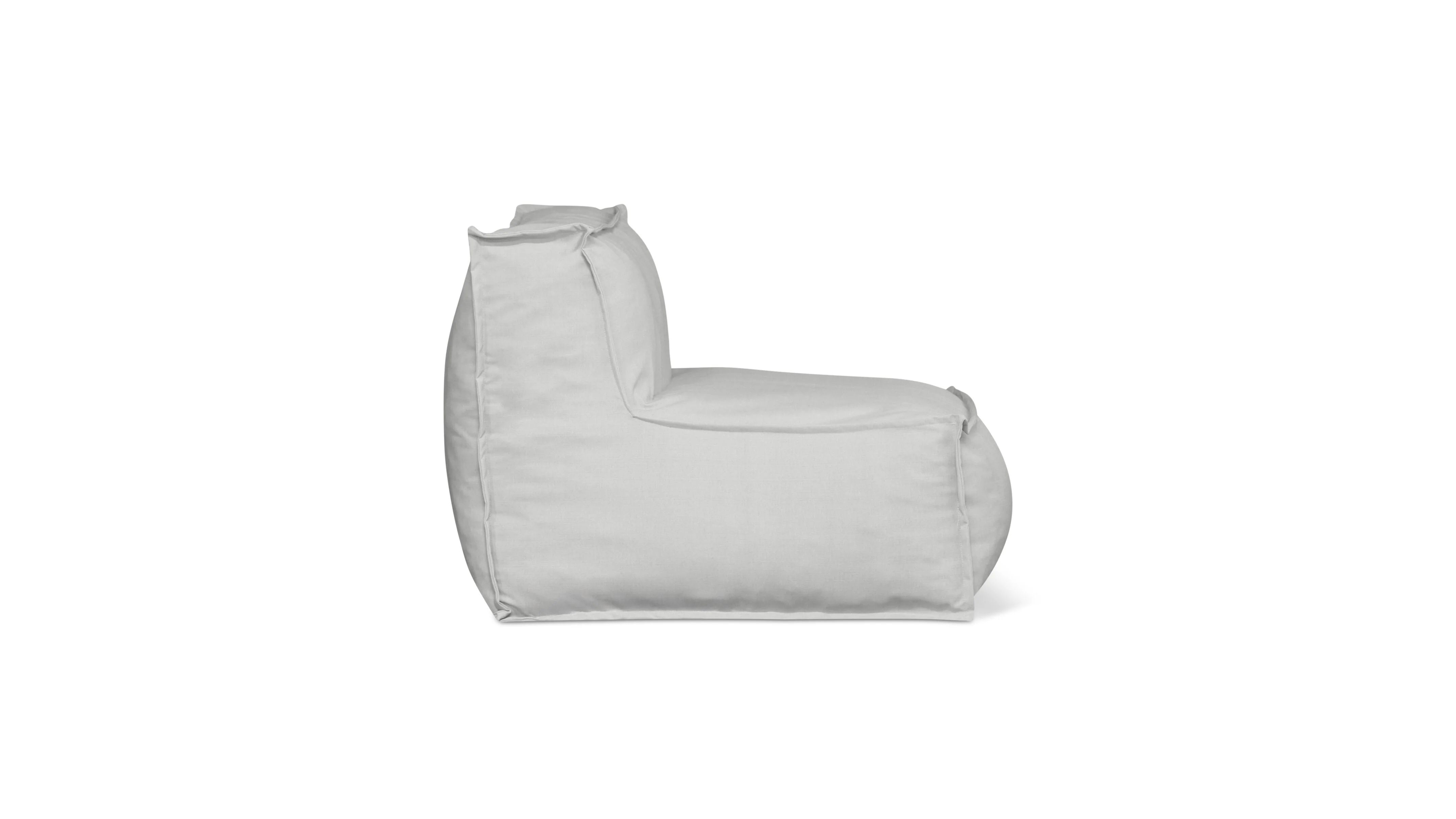Make Waves Outdoor Armless Chair, Gull - Image 5
