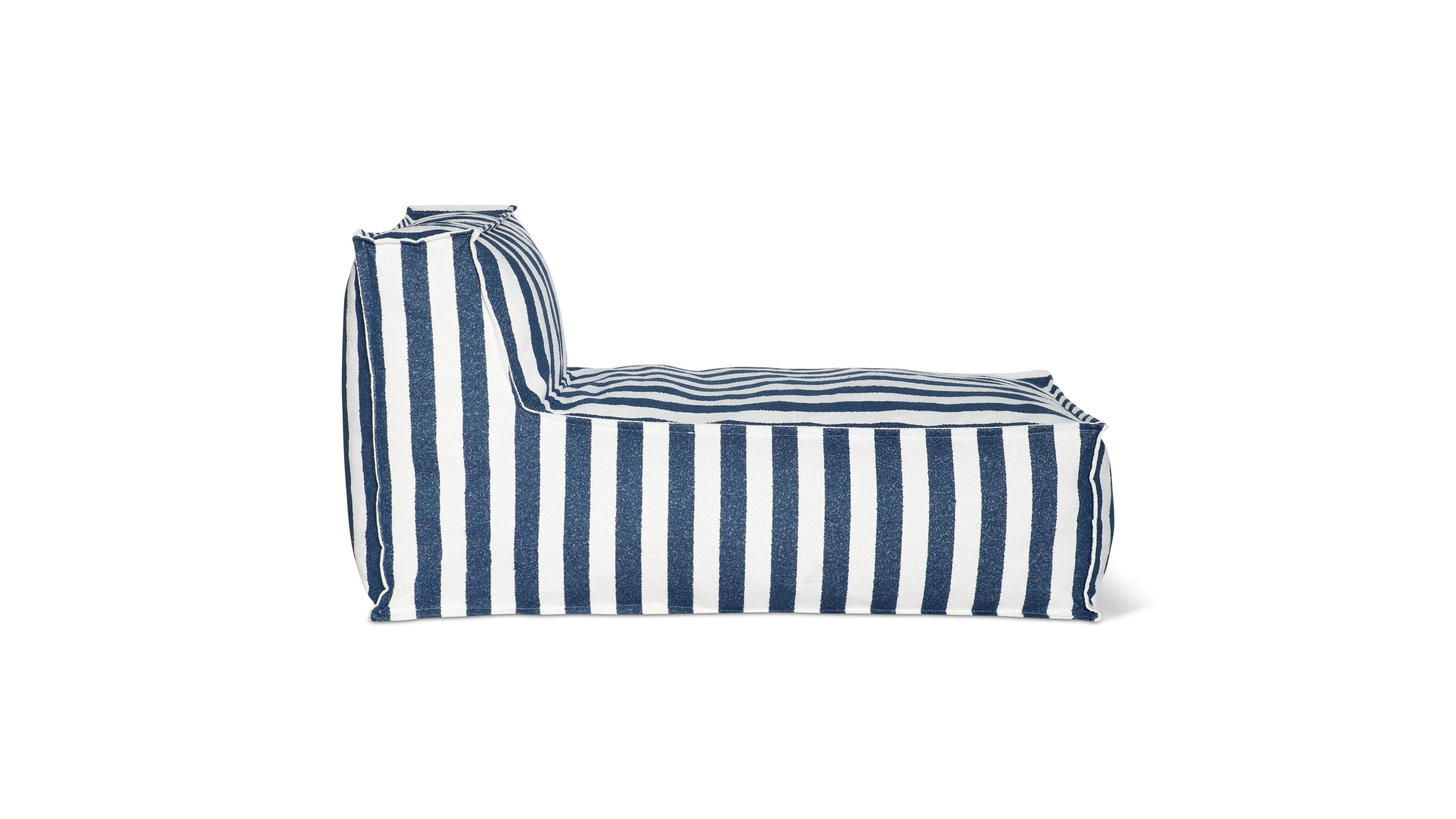 Make Waves Outdoor Chaise, Ocean Stripe - Image 5