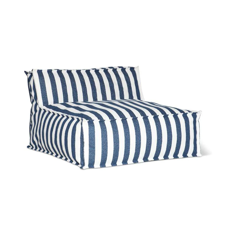 Make Waves Outdoor Loveseat, Ocean Stripe