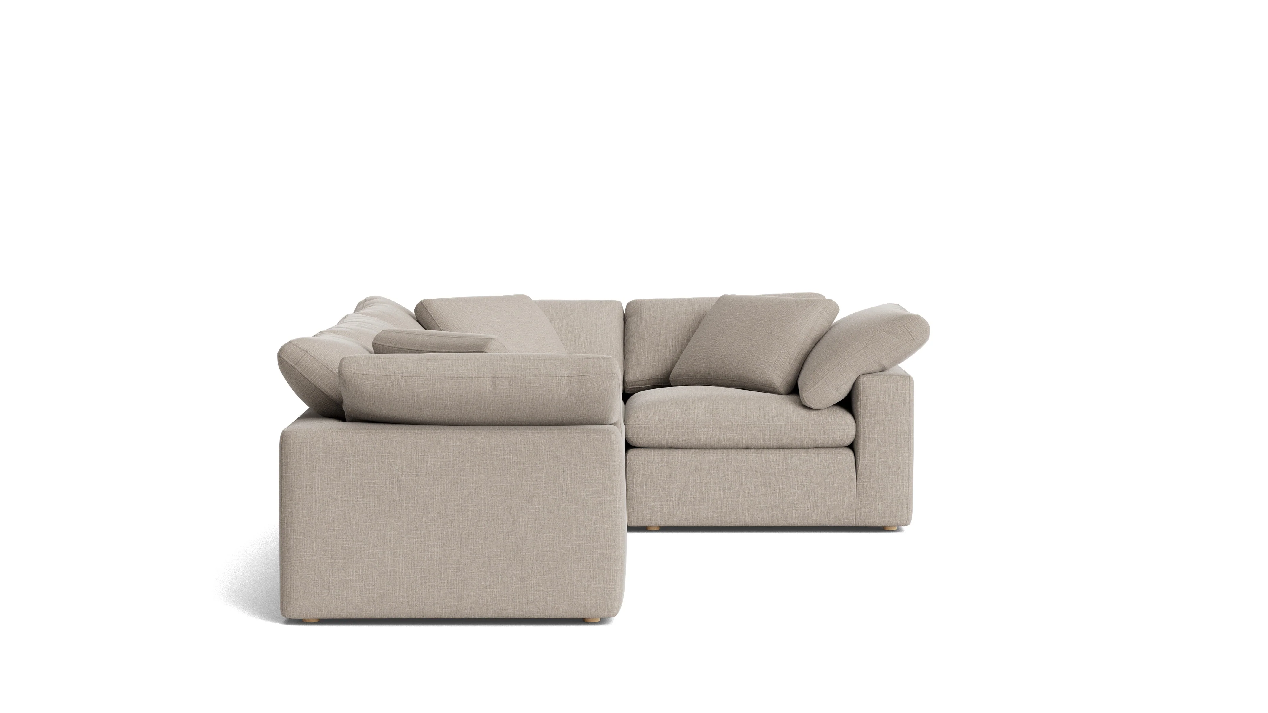 Movie Night™ 4-Piece Modular Sectional Closed, Large, Light Pebble - Image 5