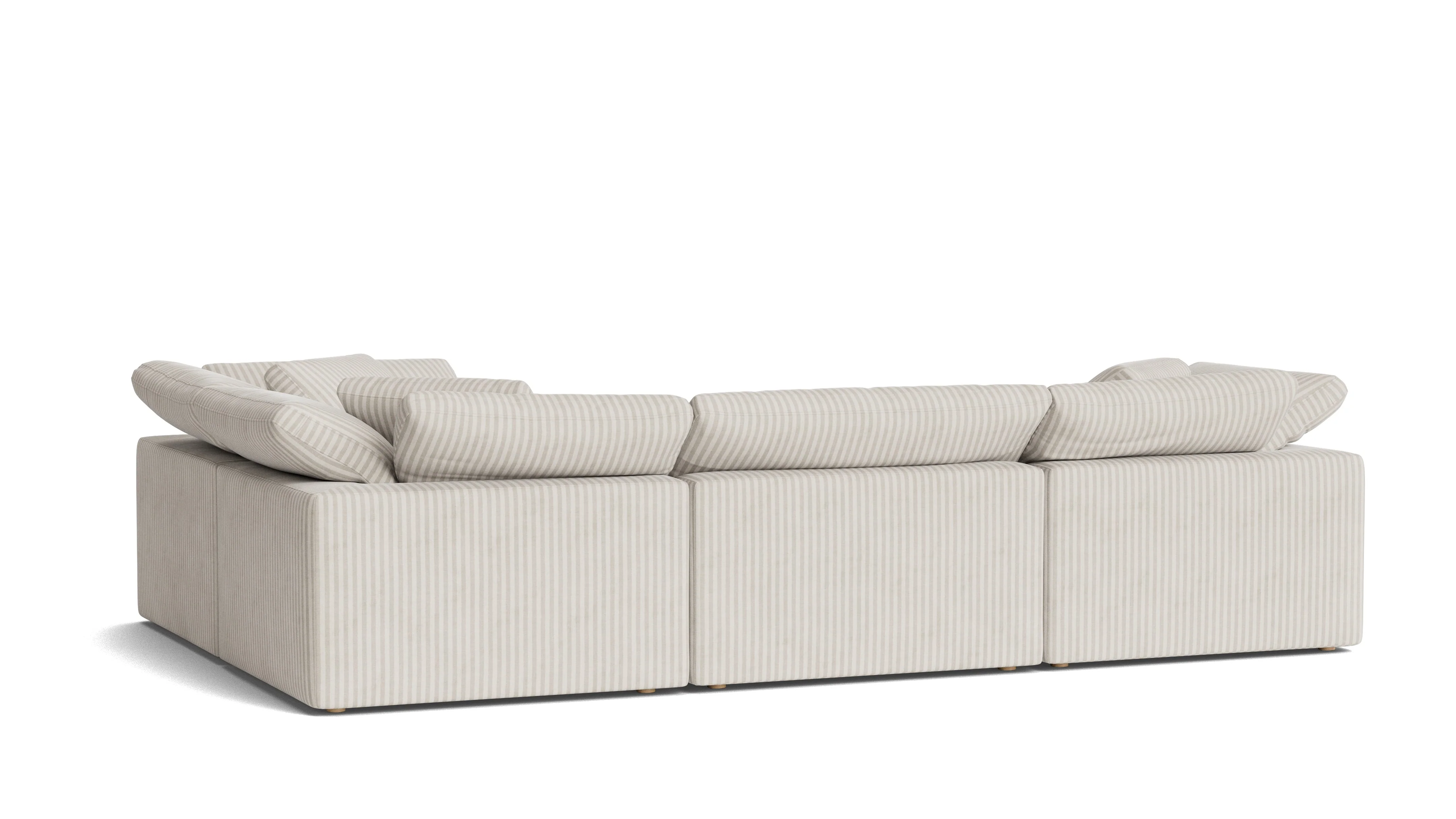 Movie Night™ 4-Piece Modular Sectional Closed, Large, Newport Stripe - Image 5