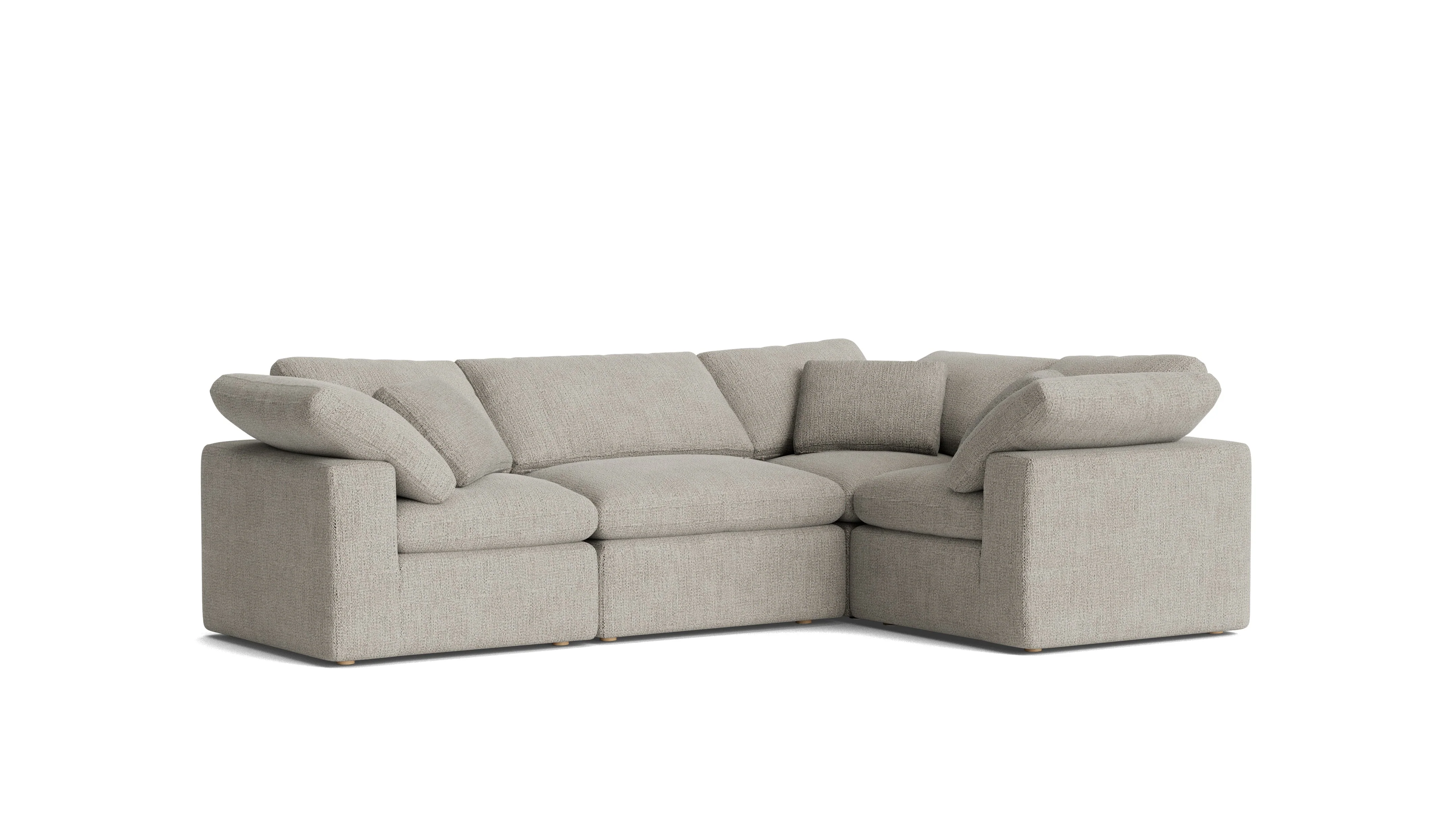 Movie Night™ 4-Piece Modular Sectional Closed, Standard, Oatmeal - Image 4
