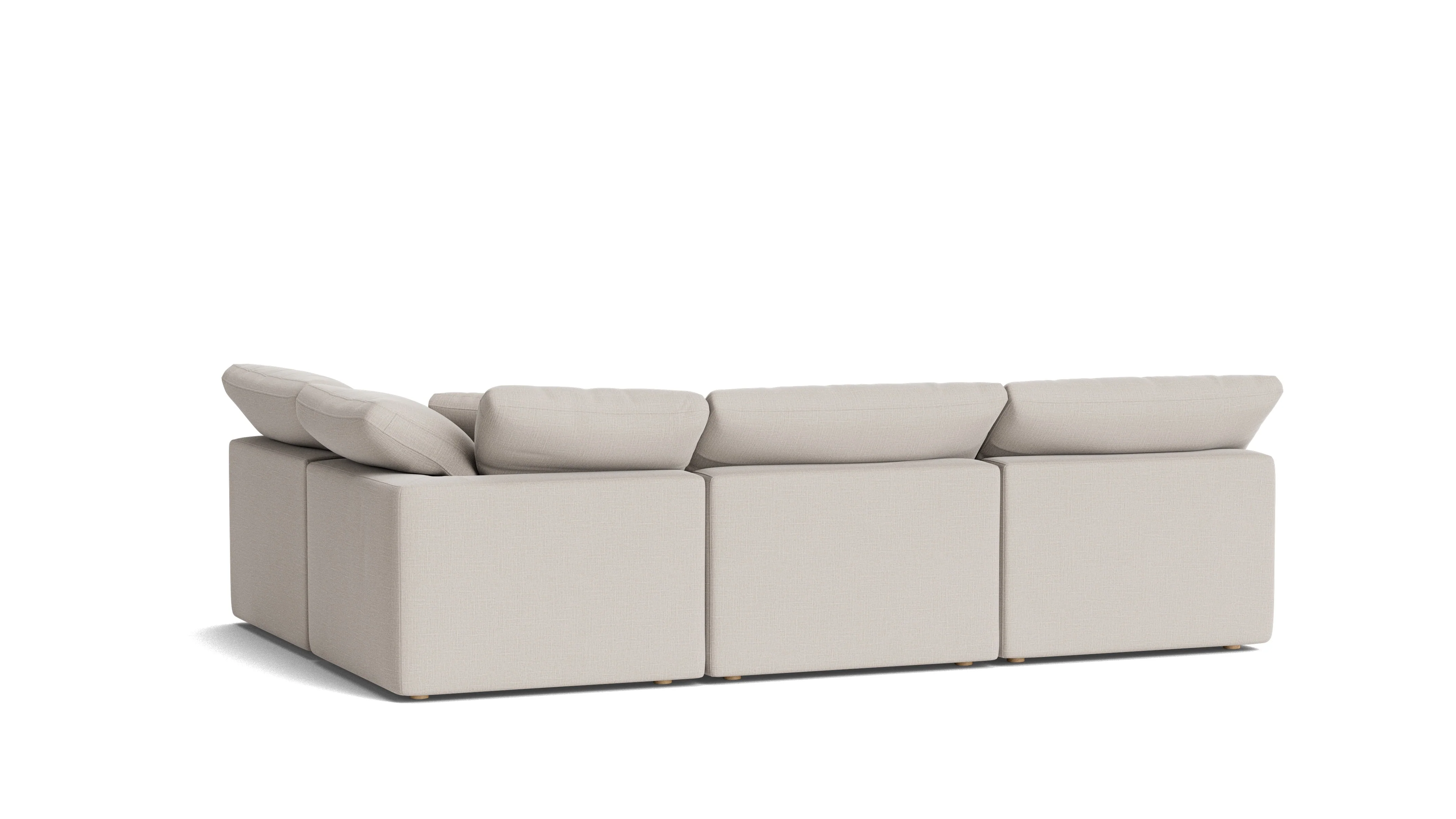 Movie Night™ 4-Piece Modular Sectional Open, Standard, Clay - Image 5