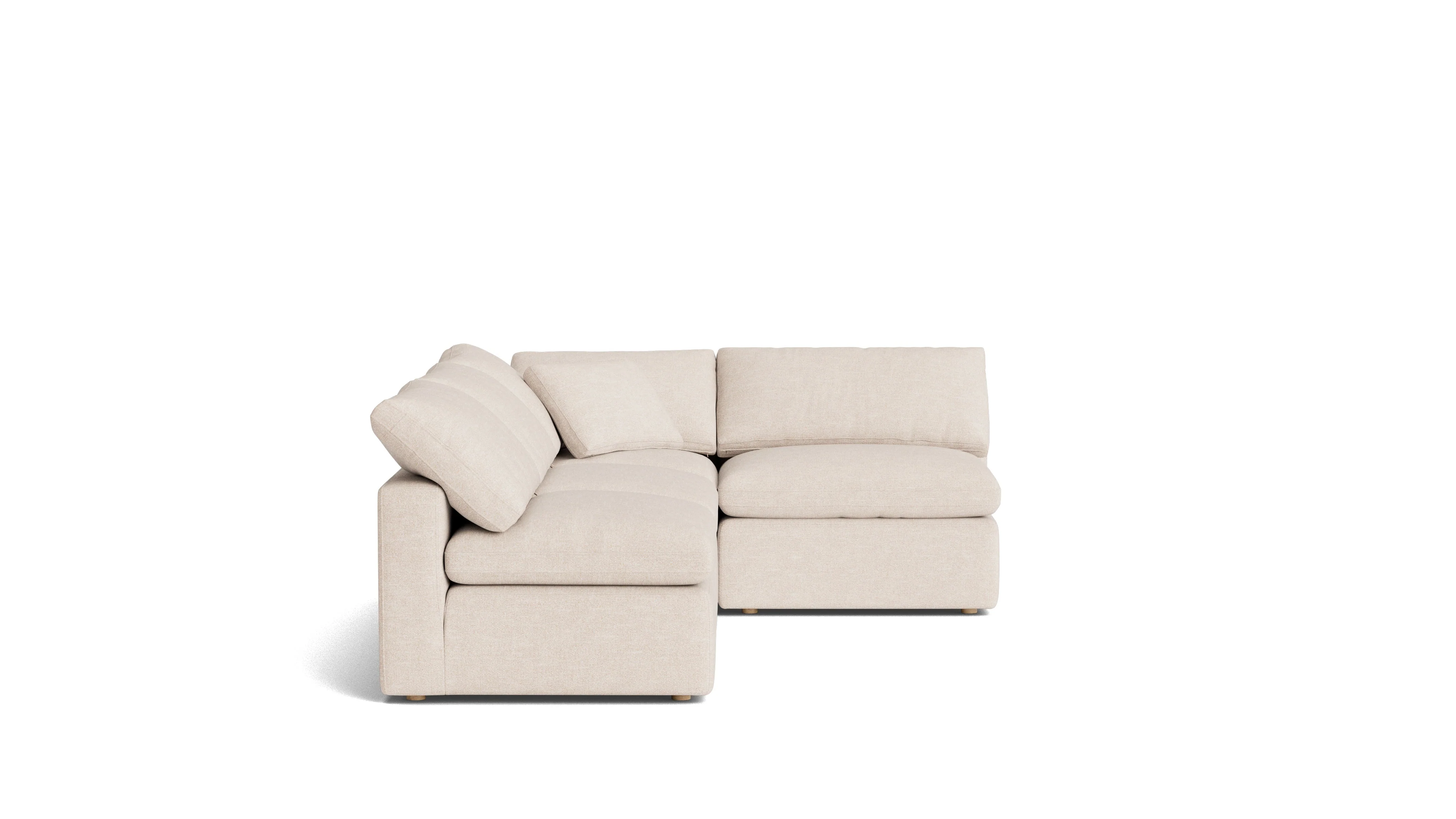 Movie Night™ 4-Piece Modular Sectional Open, Standard, Sunbeam - Image 4