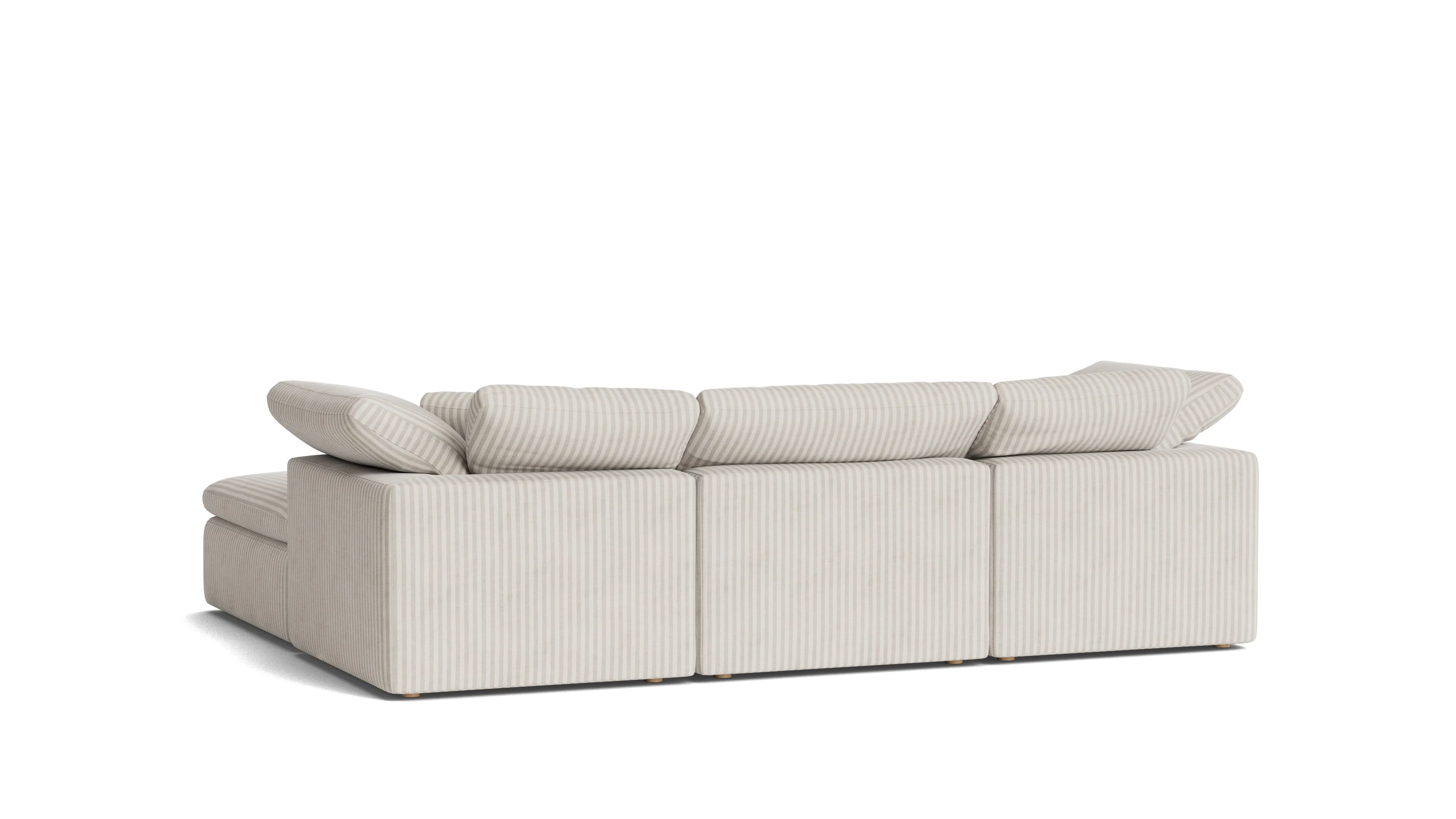 Movie Night™ 4-Piece Modular Sectional, Standard, Newport Stripe - Image 7