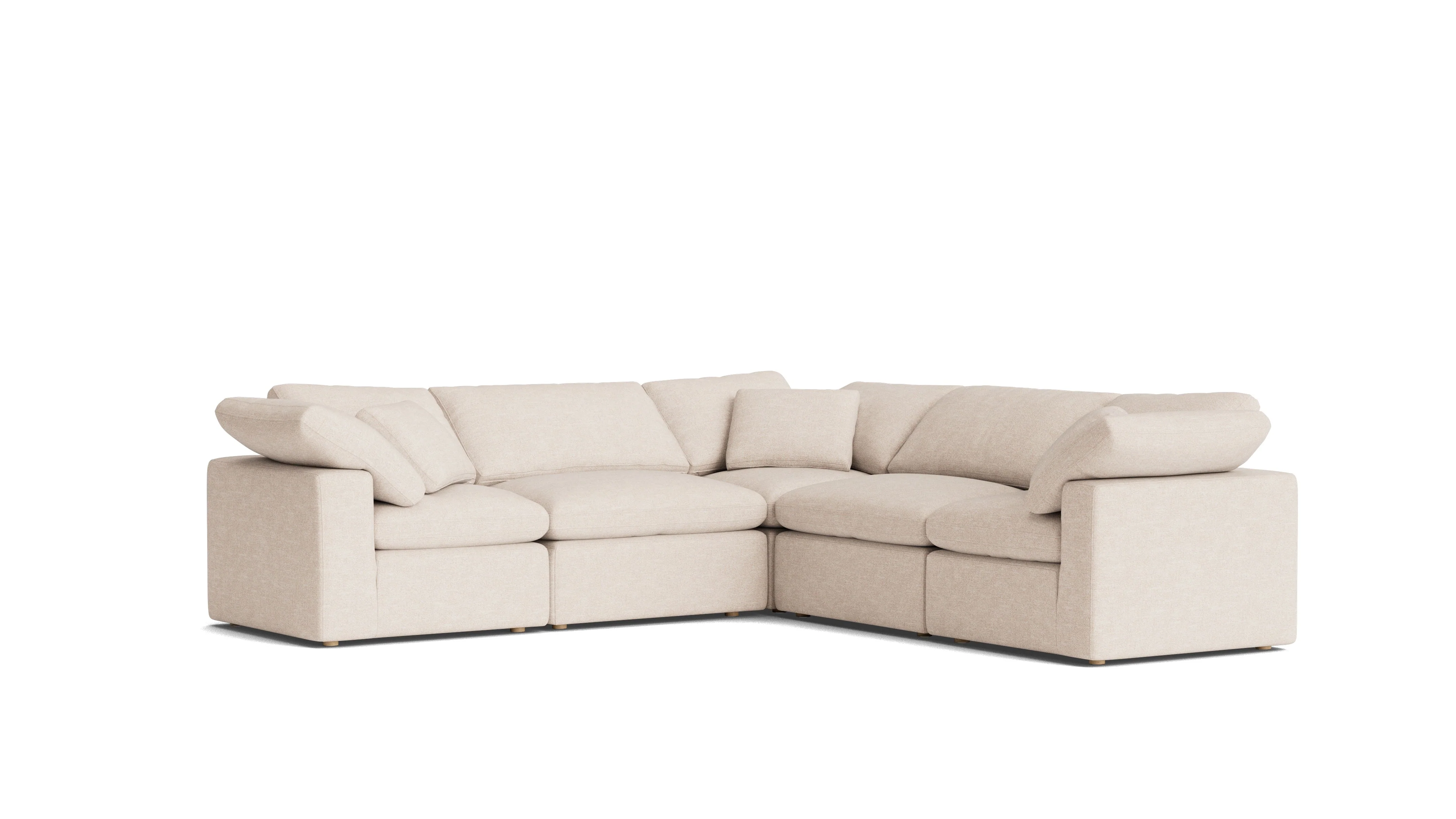 Movie Night™ 5-Piece Modular Sectional Closed, Standard, Sunbeam - Image 3