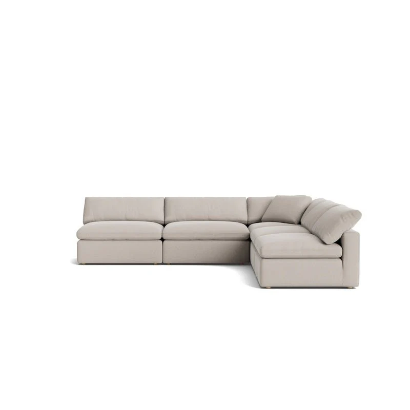 Movie Night™ 5-Piece Modular Sectional Open, Large, Clay