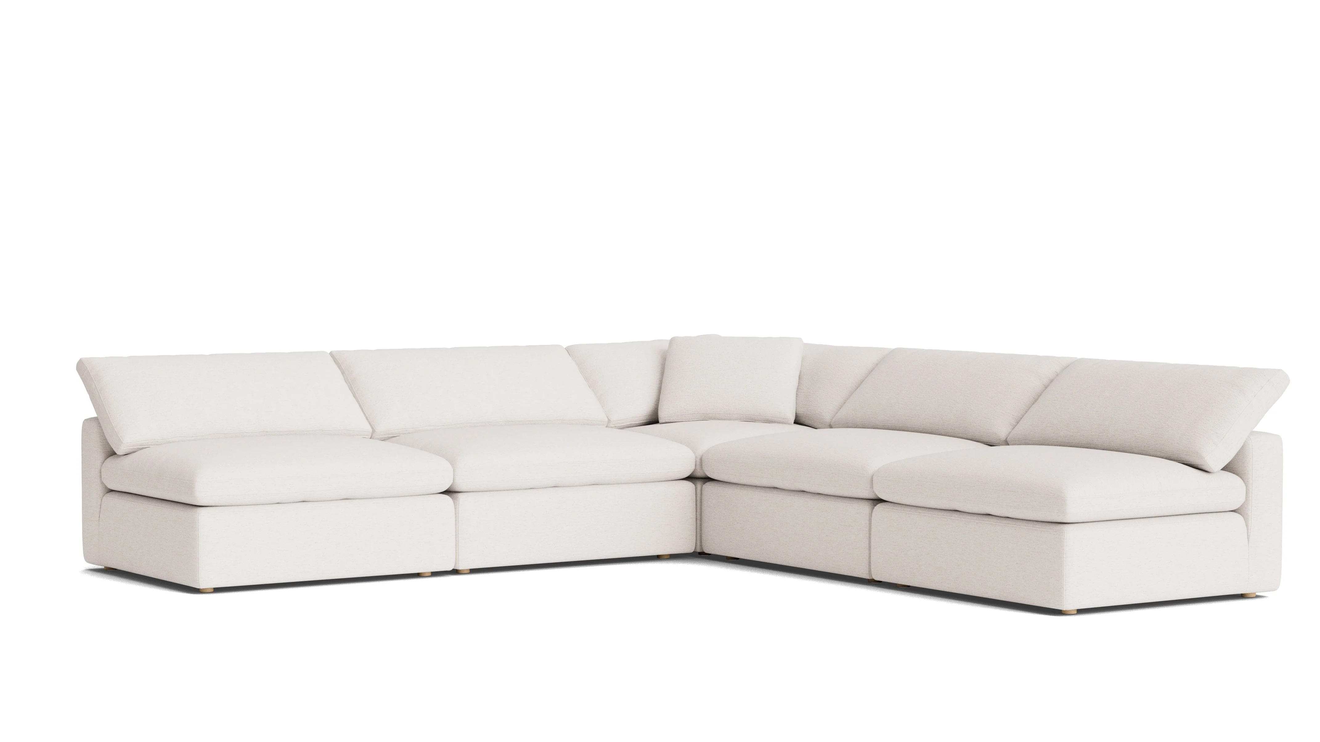 Movie Night™ 5-Piece Modular Sectional Open, Large, Nomad Snow - Image 3