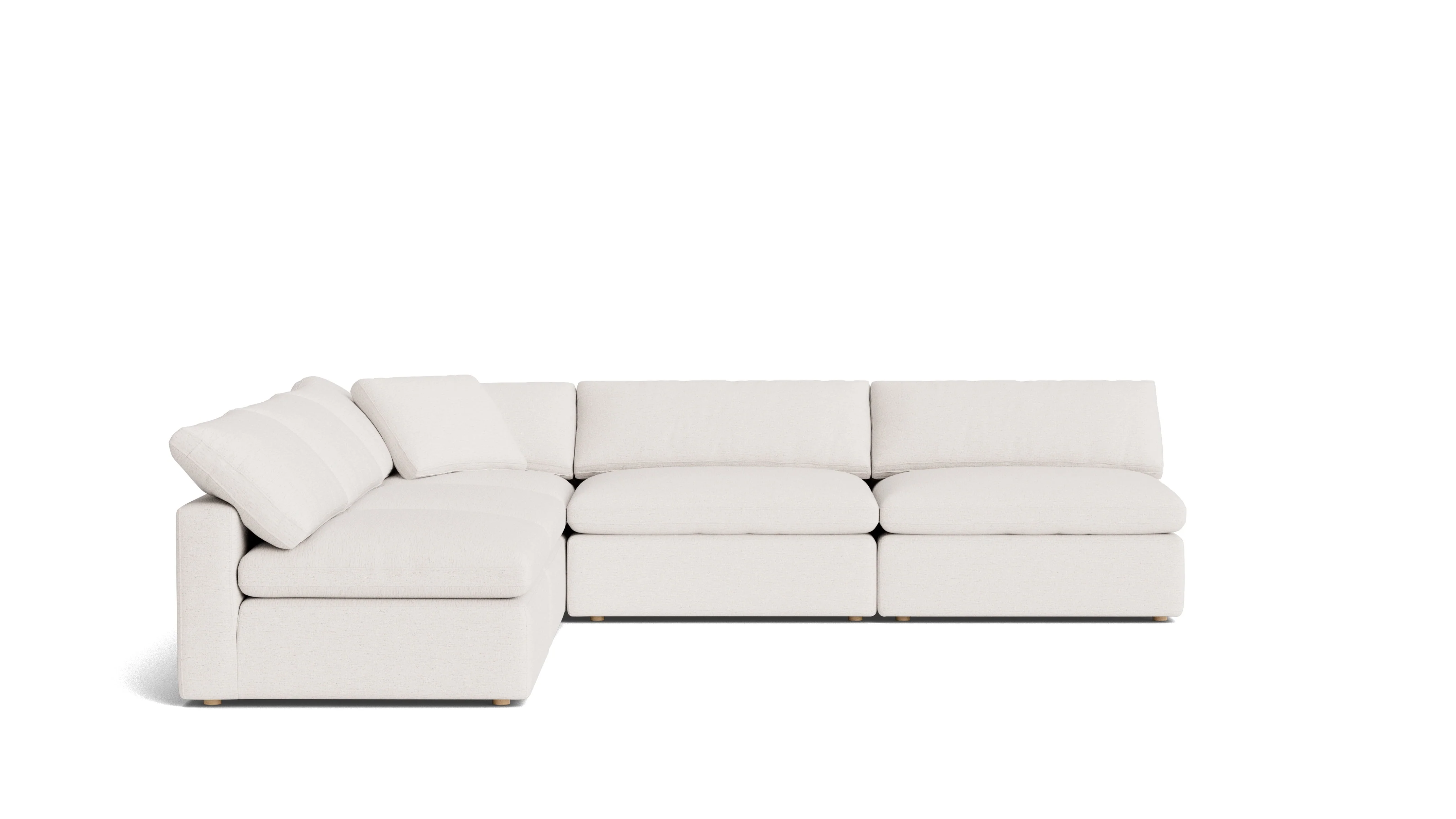 Movie Night™ 5-Piece Modular Sectional Open, Large, Nomad Snow - Image 4