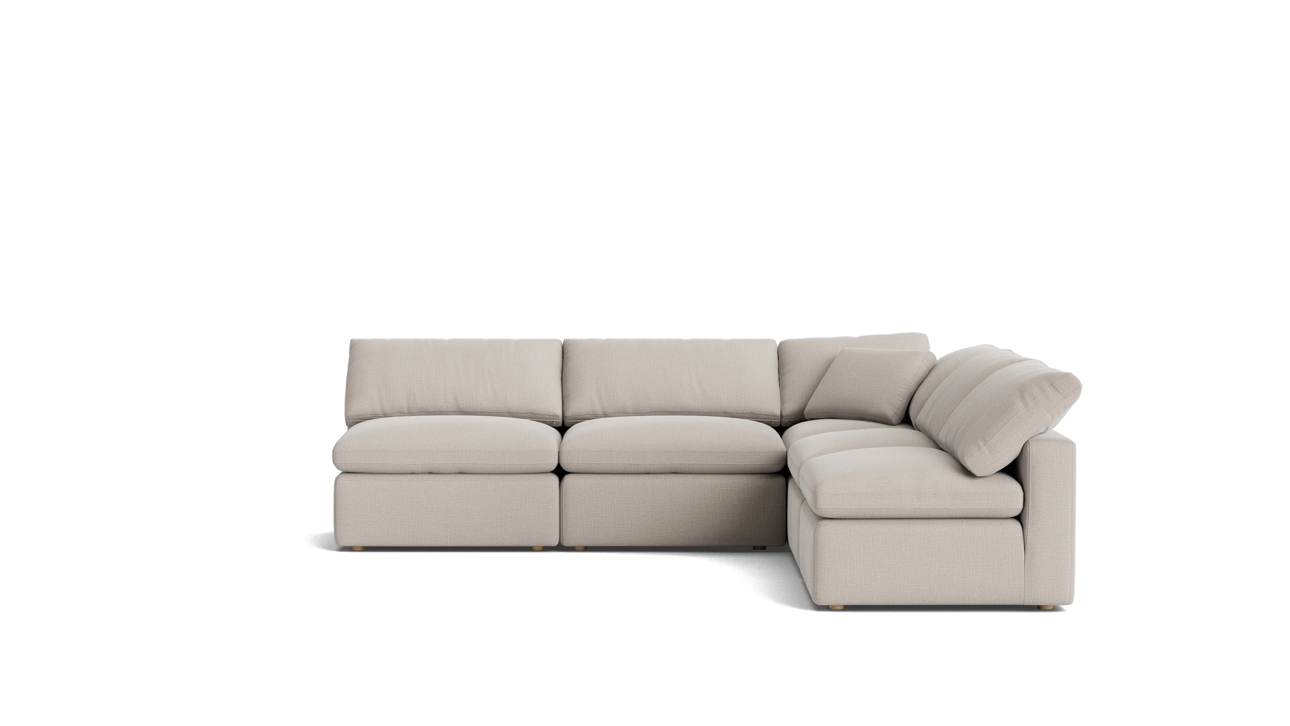 Movie Night™ 5-Piece Modular Sectional Open, Standard, Clay - Image 2
