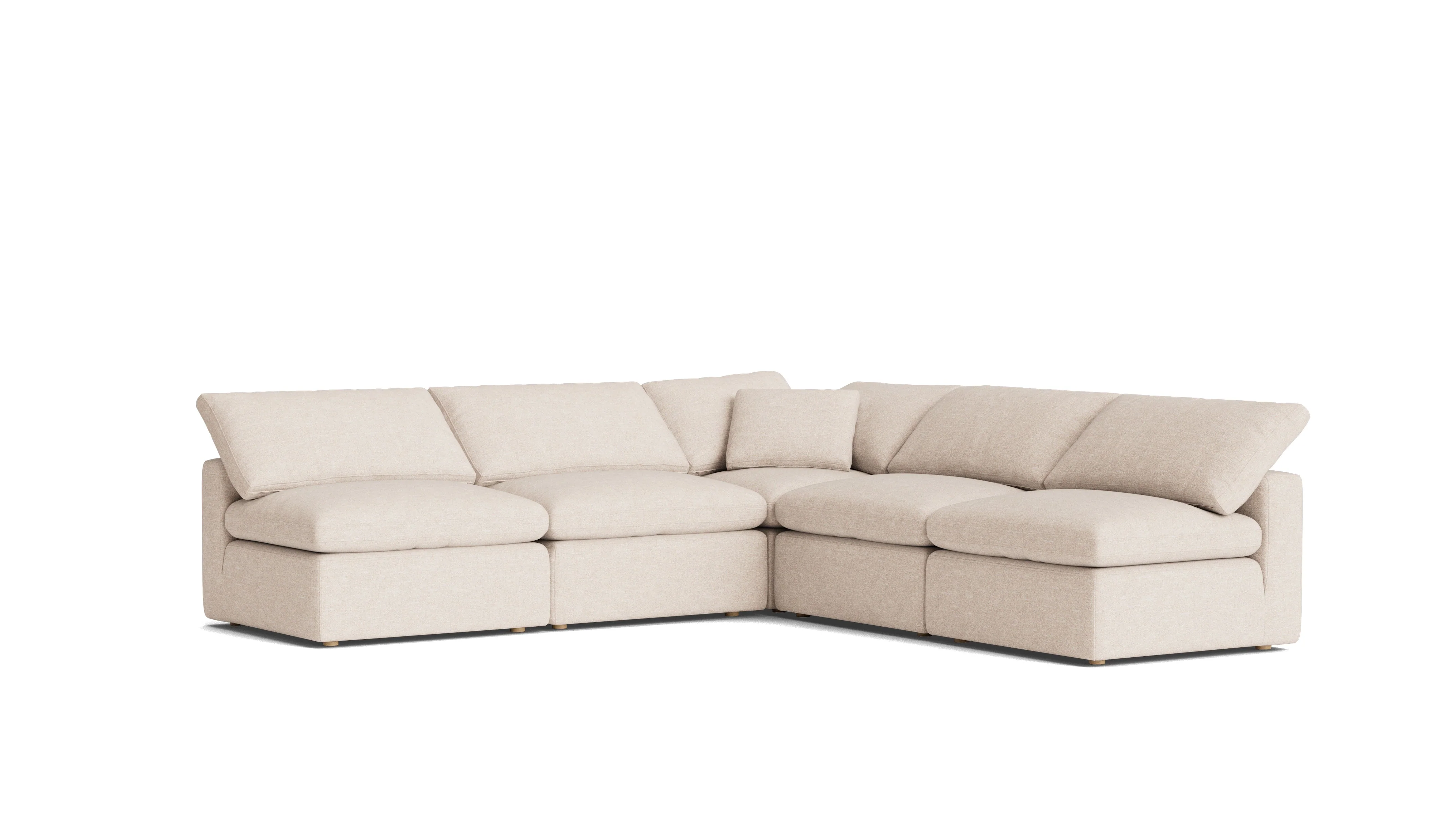Movie Night™ 5-Piece Modular Sectional Open, Standard, Sunbeam - Image 3