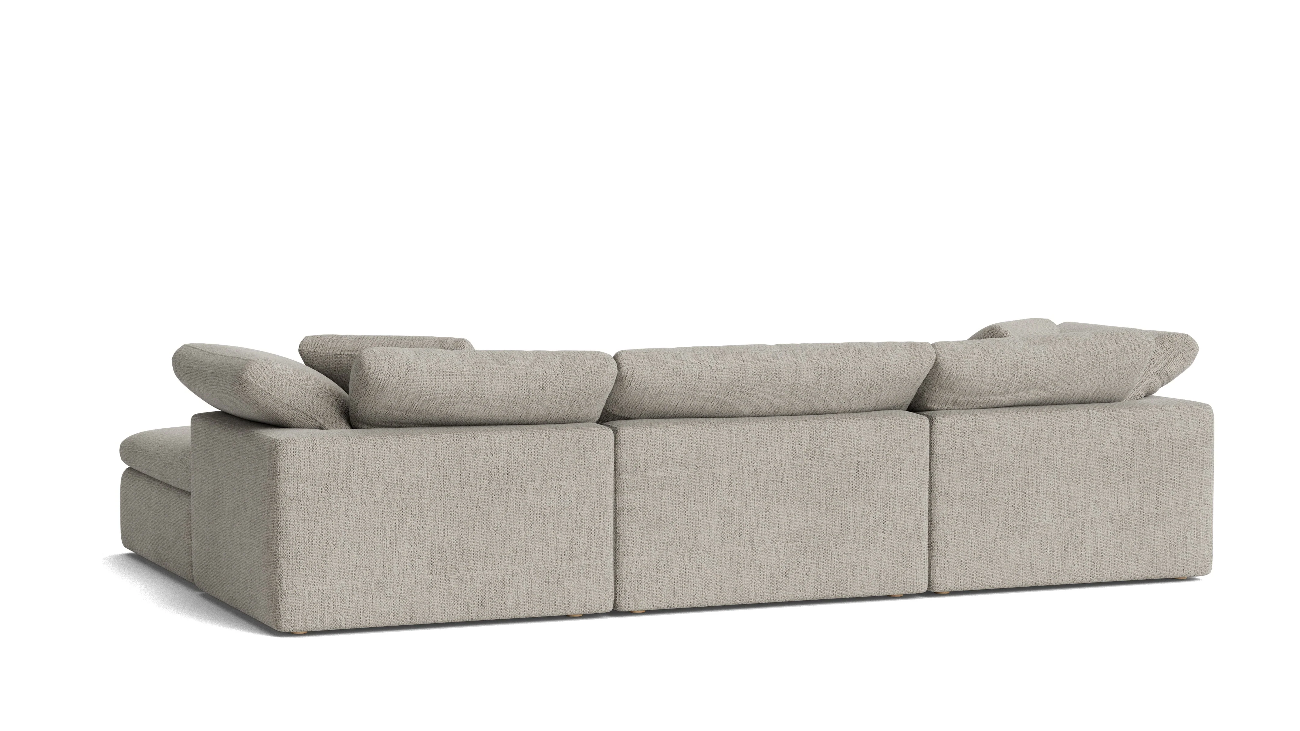Movie Night™ 5-Piece Modular U-Shaped Sectional, Large, Oatmeal - Image 5
