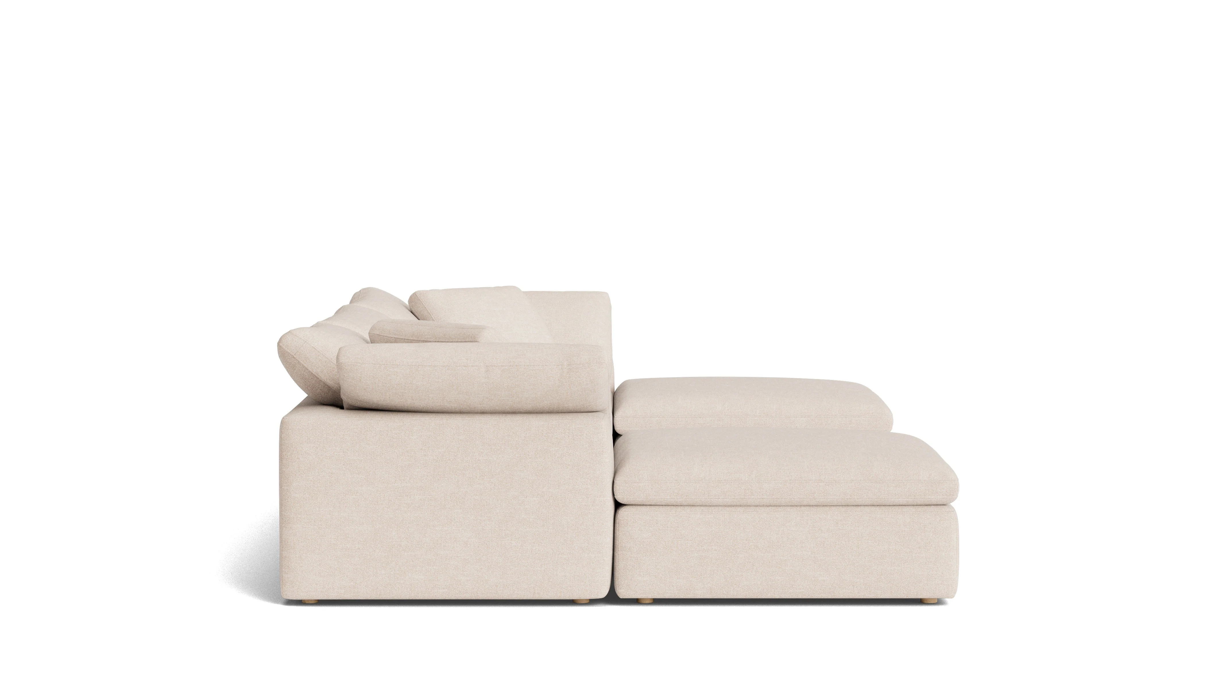 Movie Night™ 5-Piece Modular U-Shaped Sectional, Large, Sunbeam - Image 4