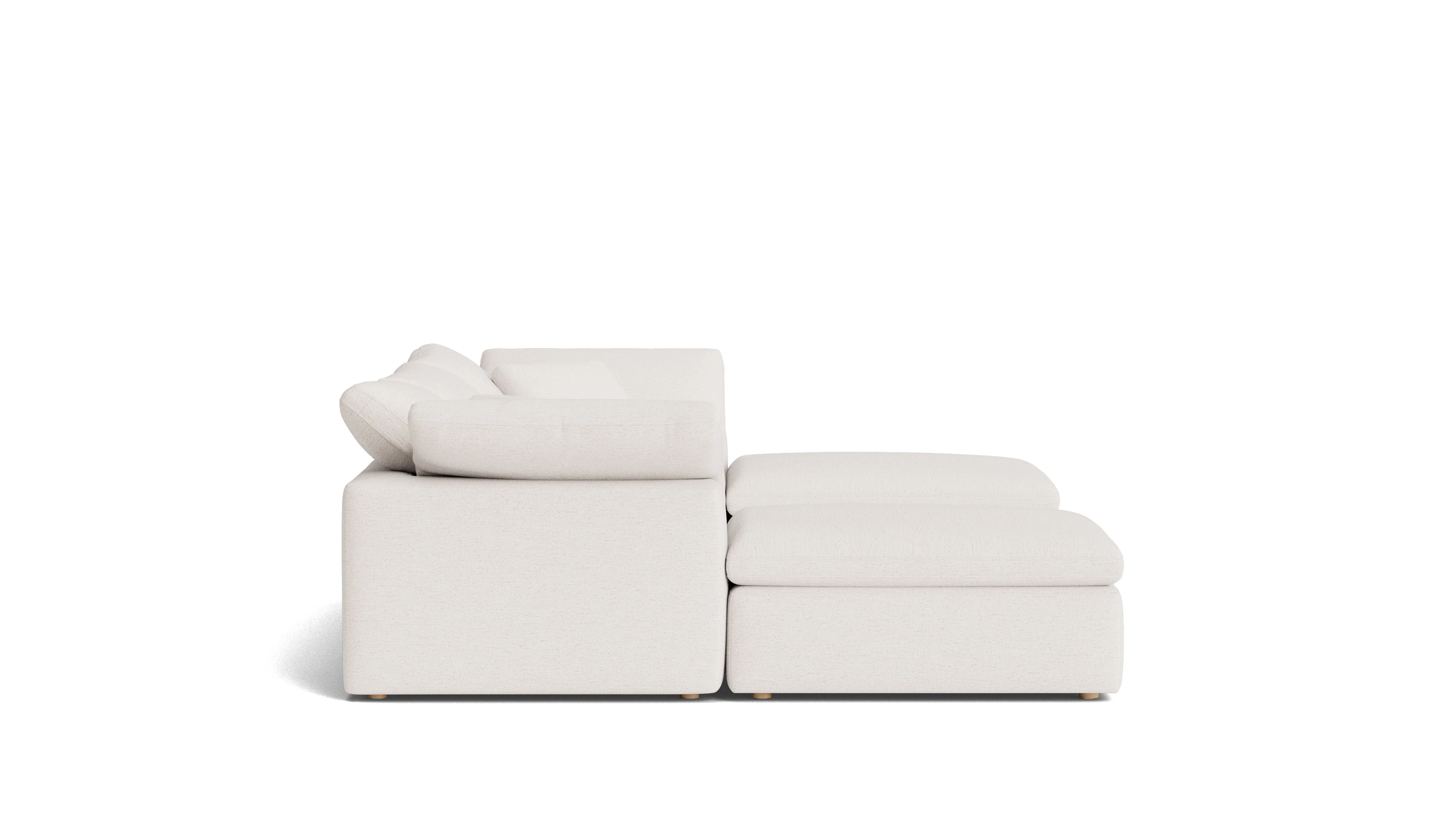 Movie Night™ 5-Piece Modular U-Shaped Sectional, Standard, Nomad Snow - Image 4