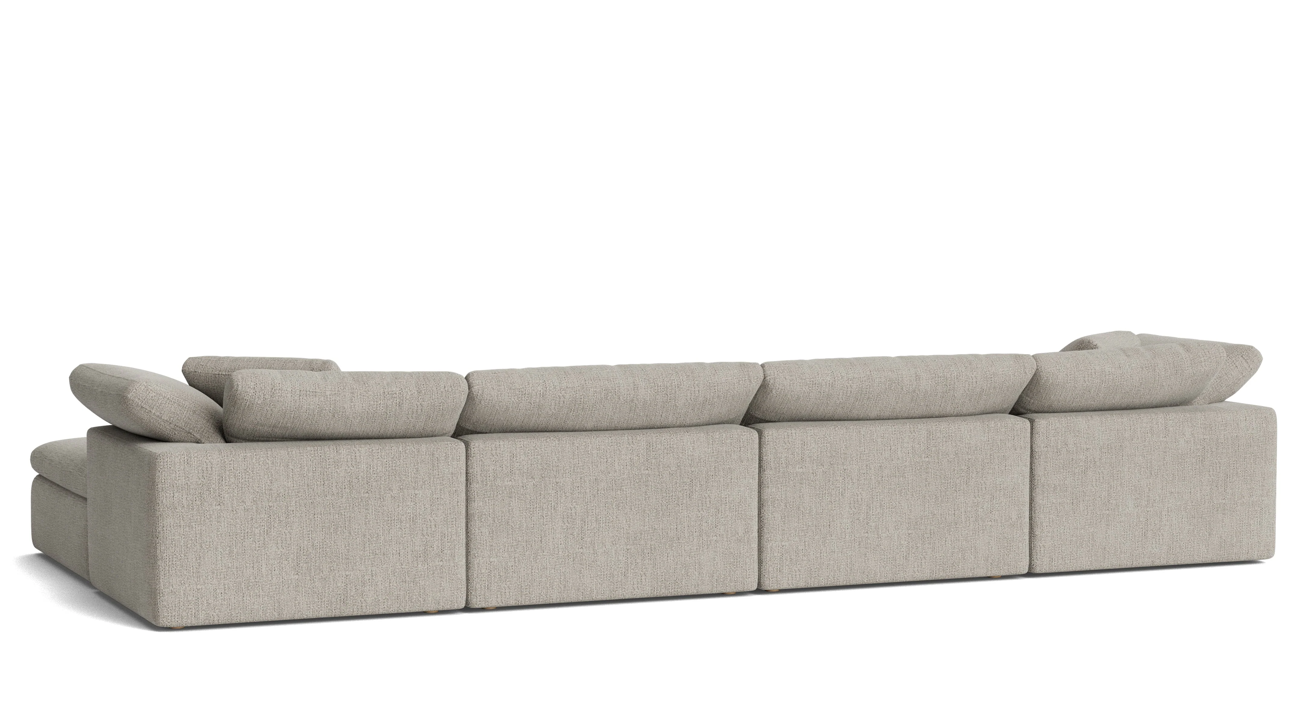 Movie Night™ 6-Piece Modular U-Shaped Sectional, Large, Oatmeal - Image 9