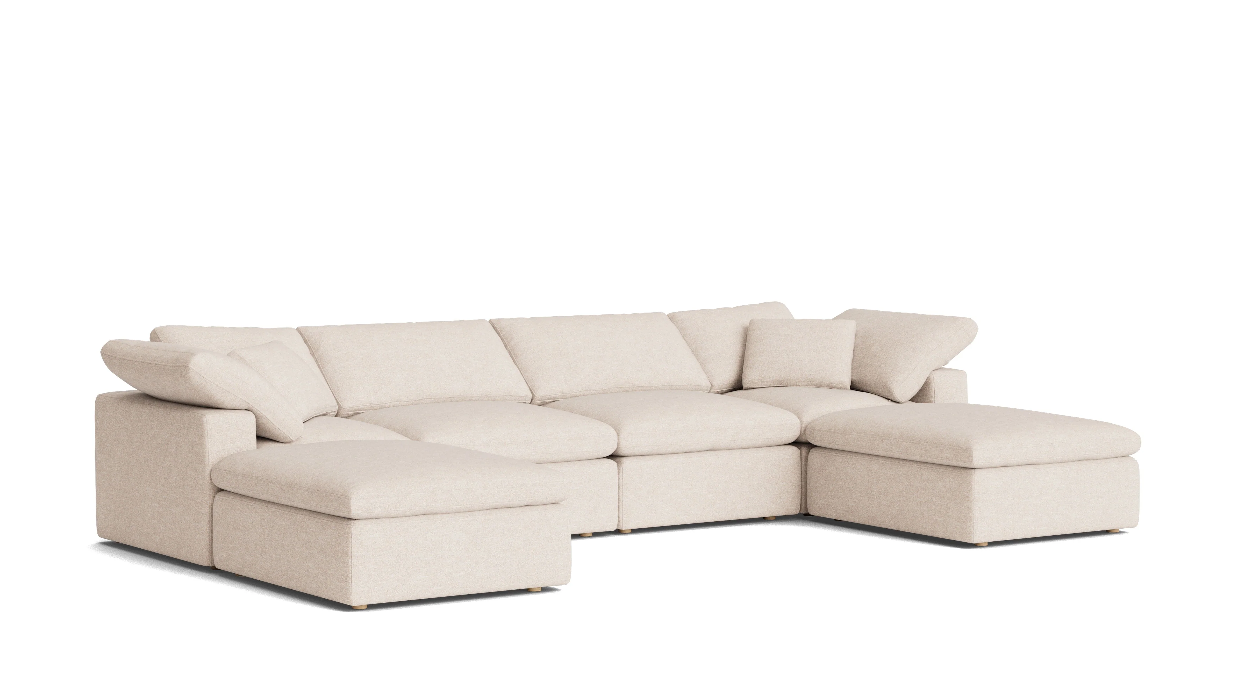 Movie Night™ 6-Piece Modular U-Shaped Sectional, Standard, Sunbeam - Image 3