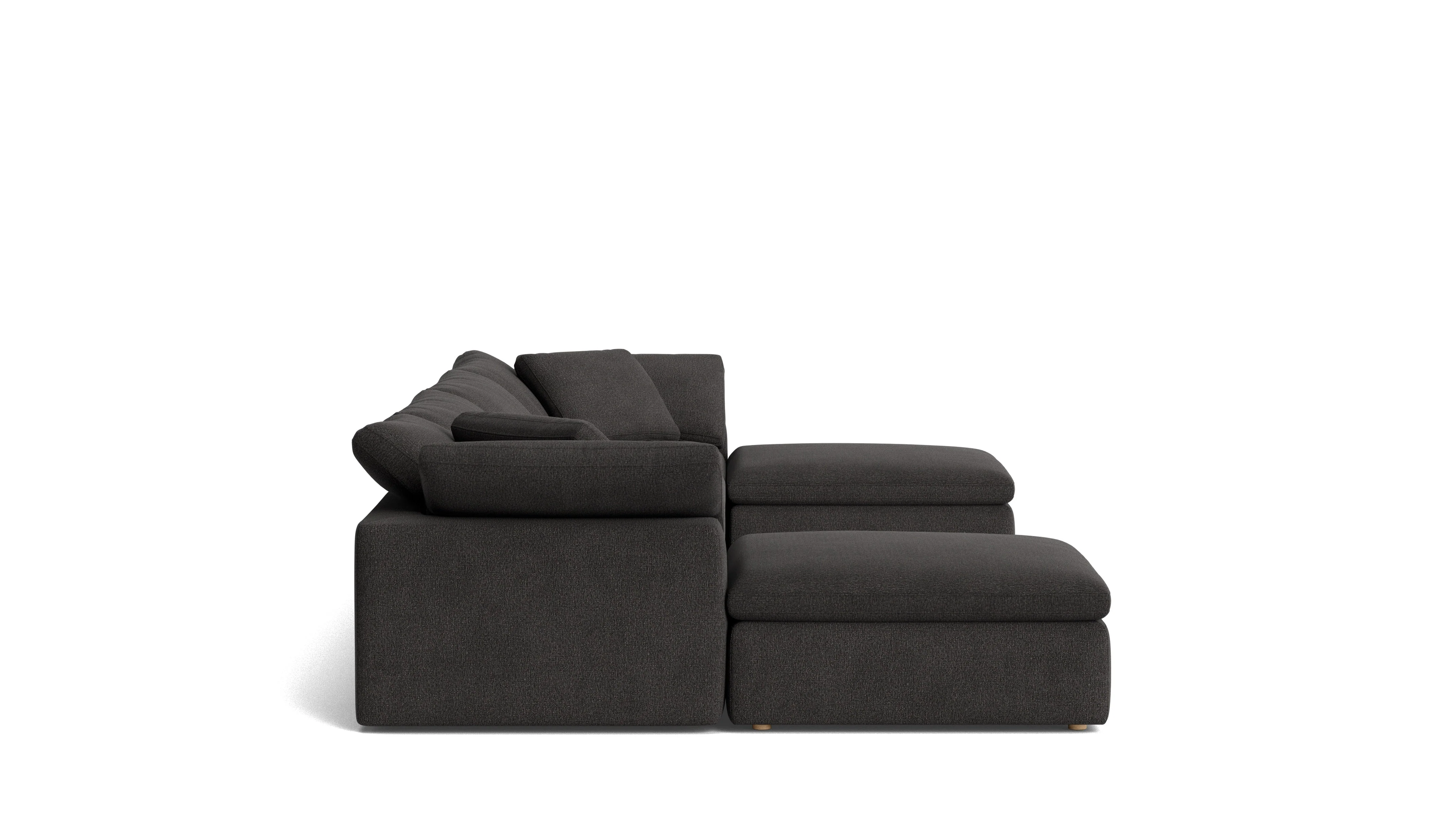 Movie Night™ 6-Piece Modular U-Shaped Sectional, Large, Dark Shadow - Image 5