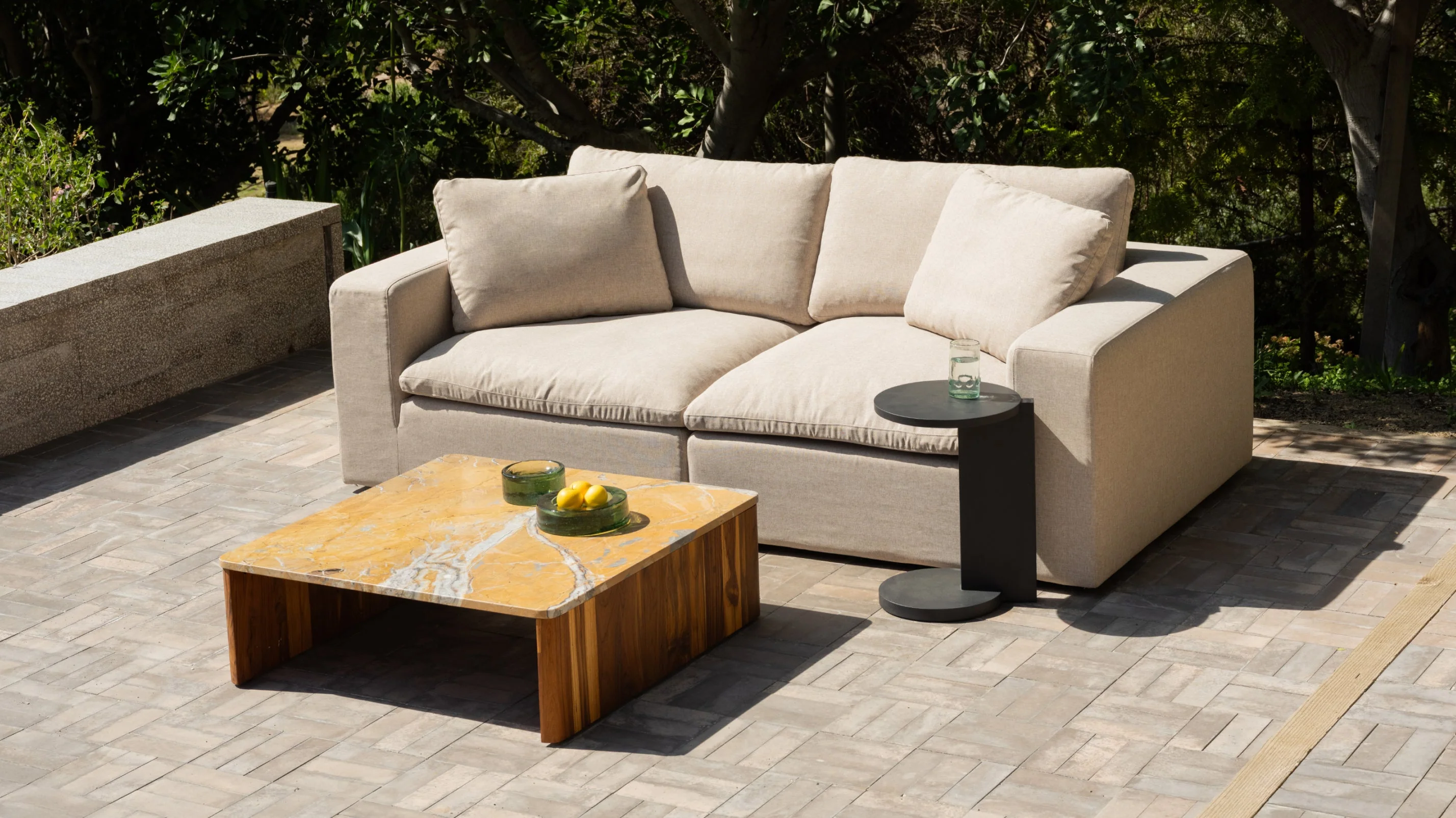 Movie Night™ Outdoor 2-Piece Modular Sofa, Standard, Desert - Image 3