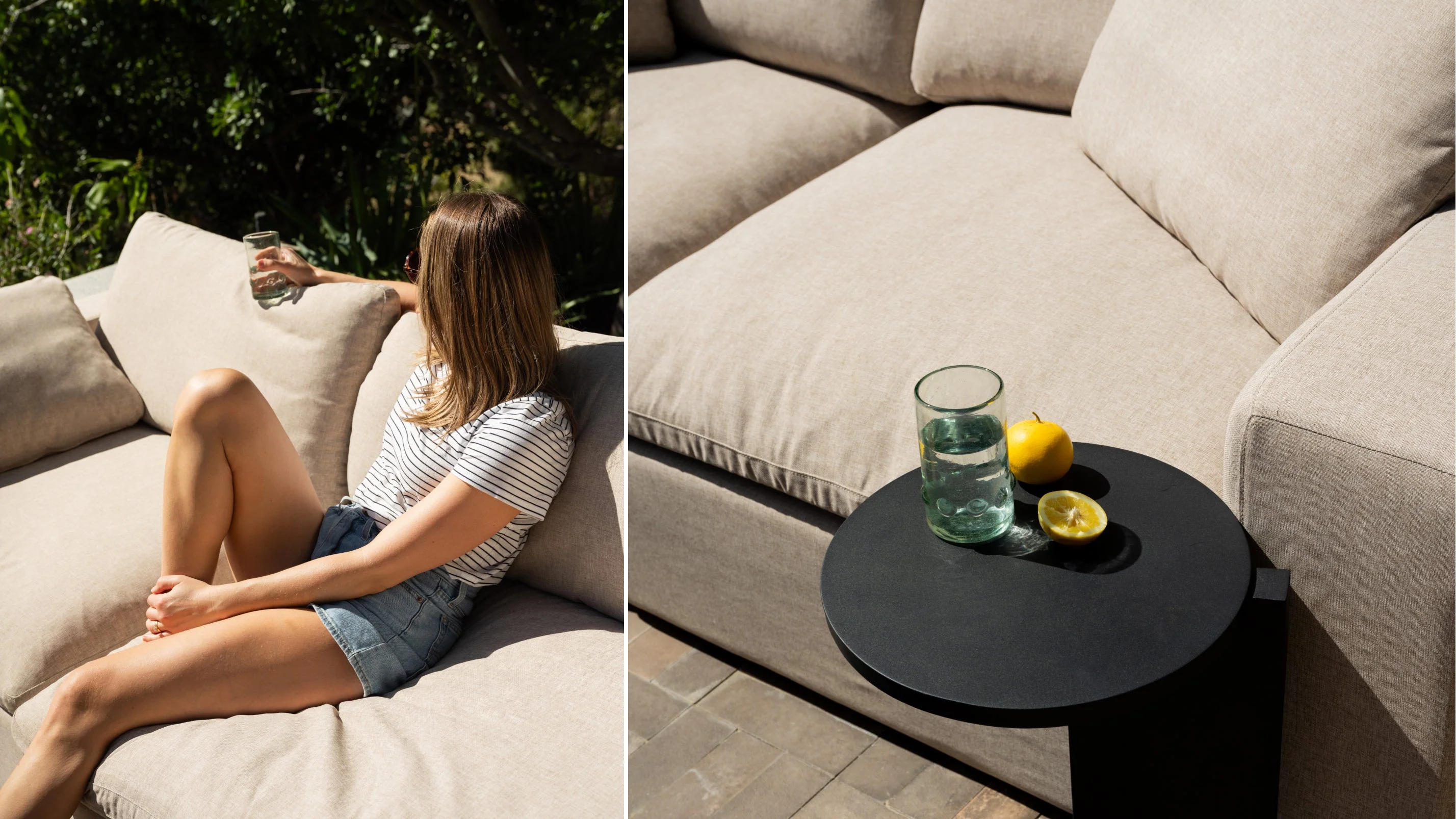 Movie Night™ Outdoor 2-Piece Modular Sofa, Standard, Desert - Image 4