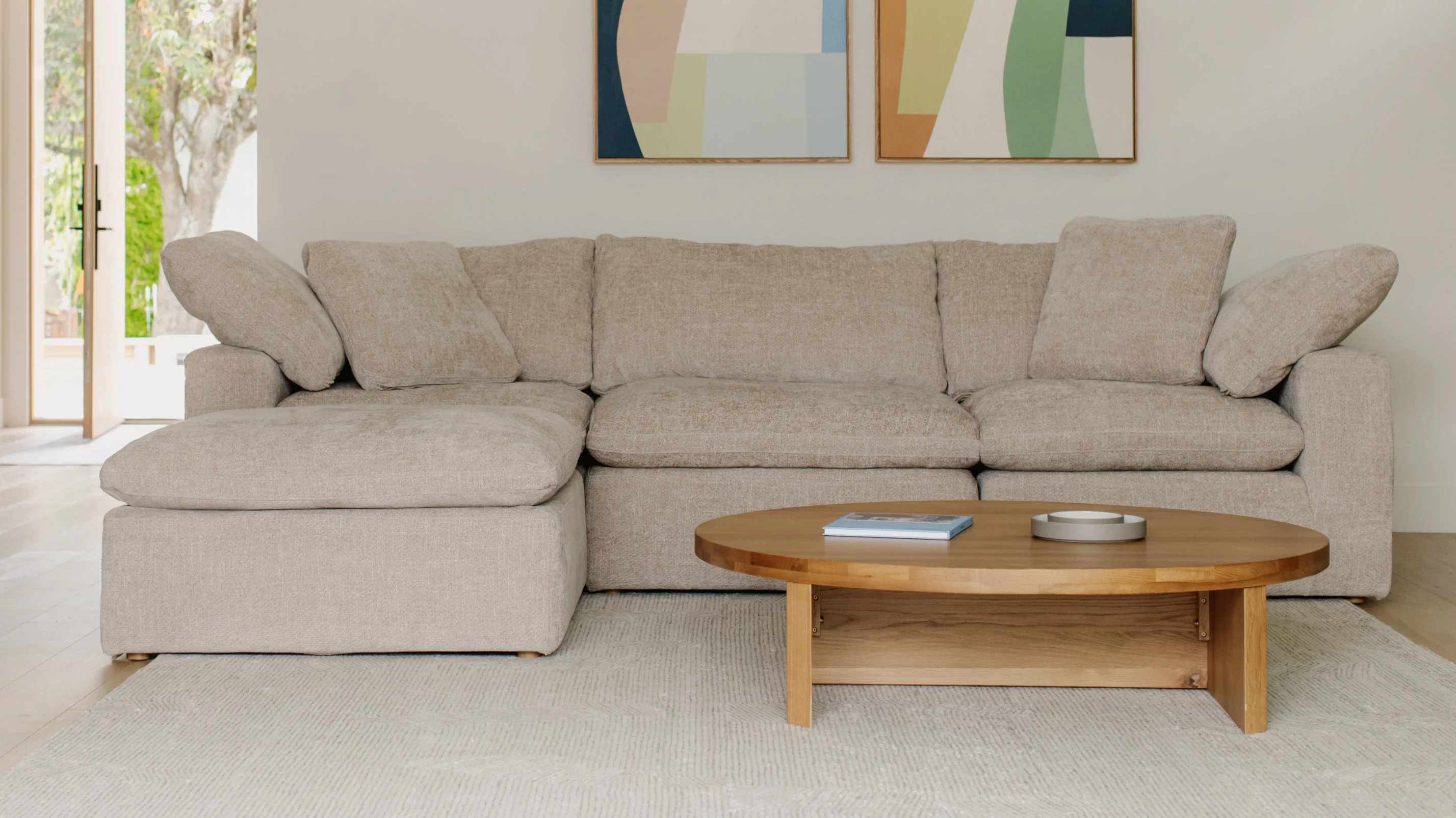 Movie Night™ 3-Piece Modular Sectional, Standard, Champagne - Image 7