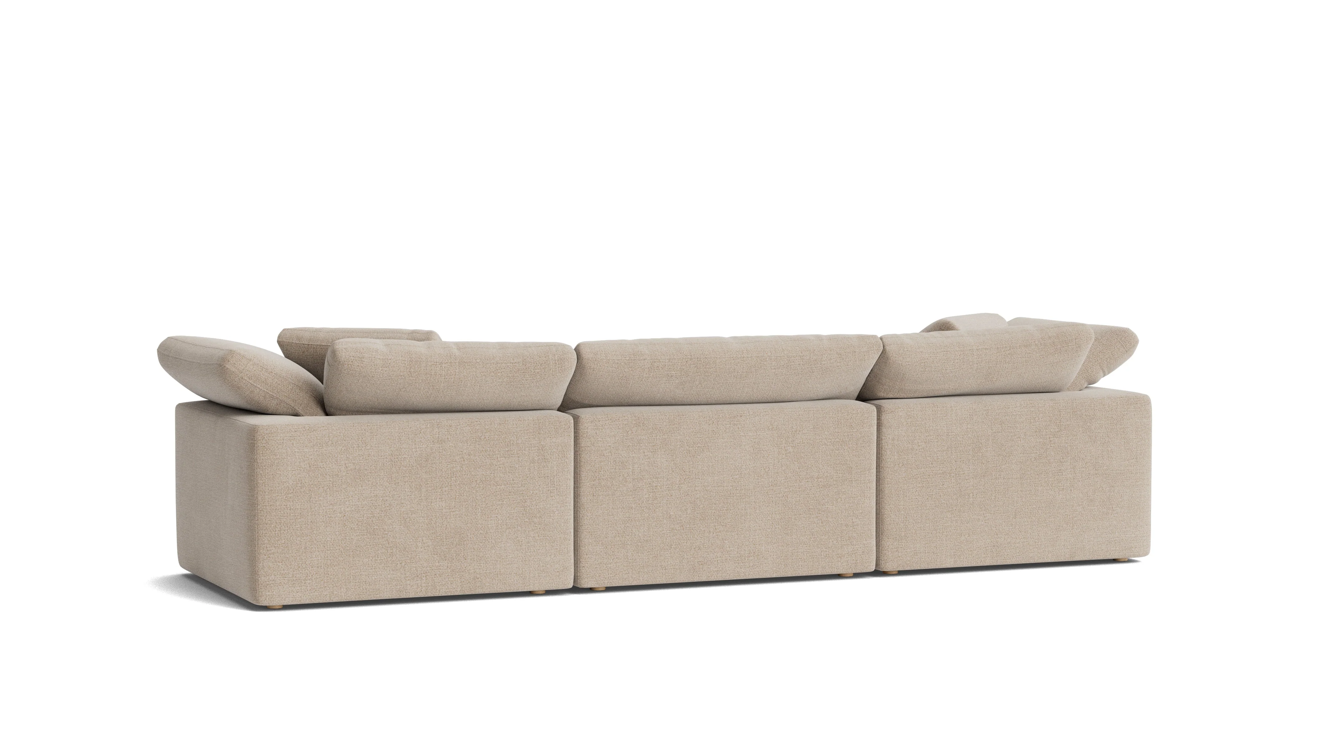 Movie Night™ 3-Piece Modular Sofa, Large, Champagne - Image 6