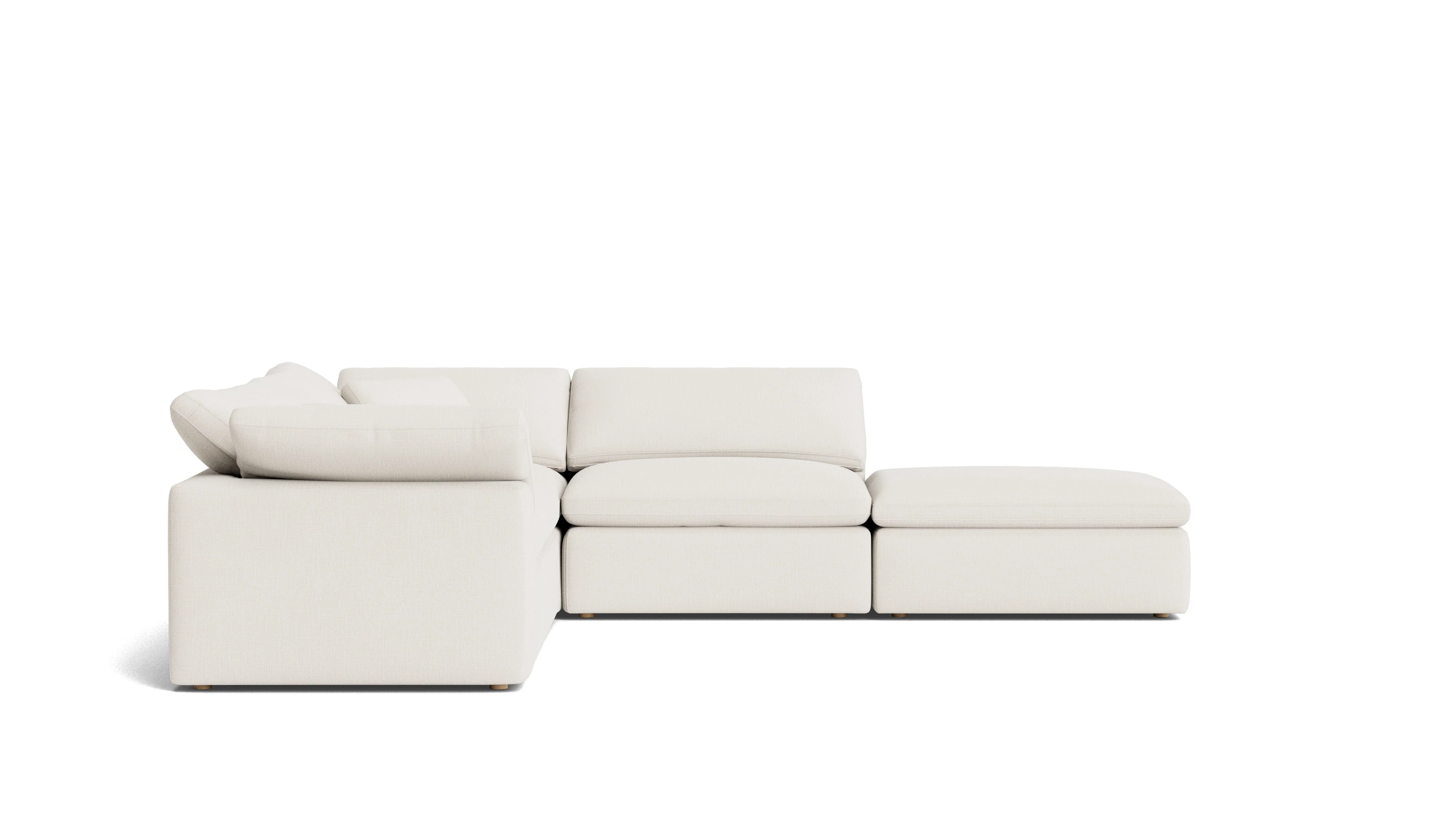 Movie Night™ 5-Piece Modular Sectional, Standard, Cream Linen - Image 5