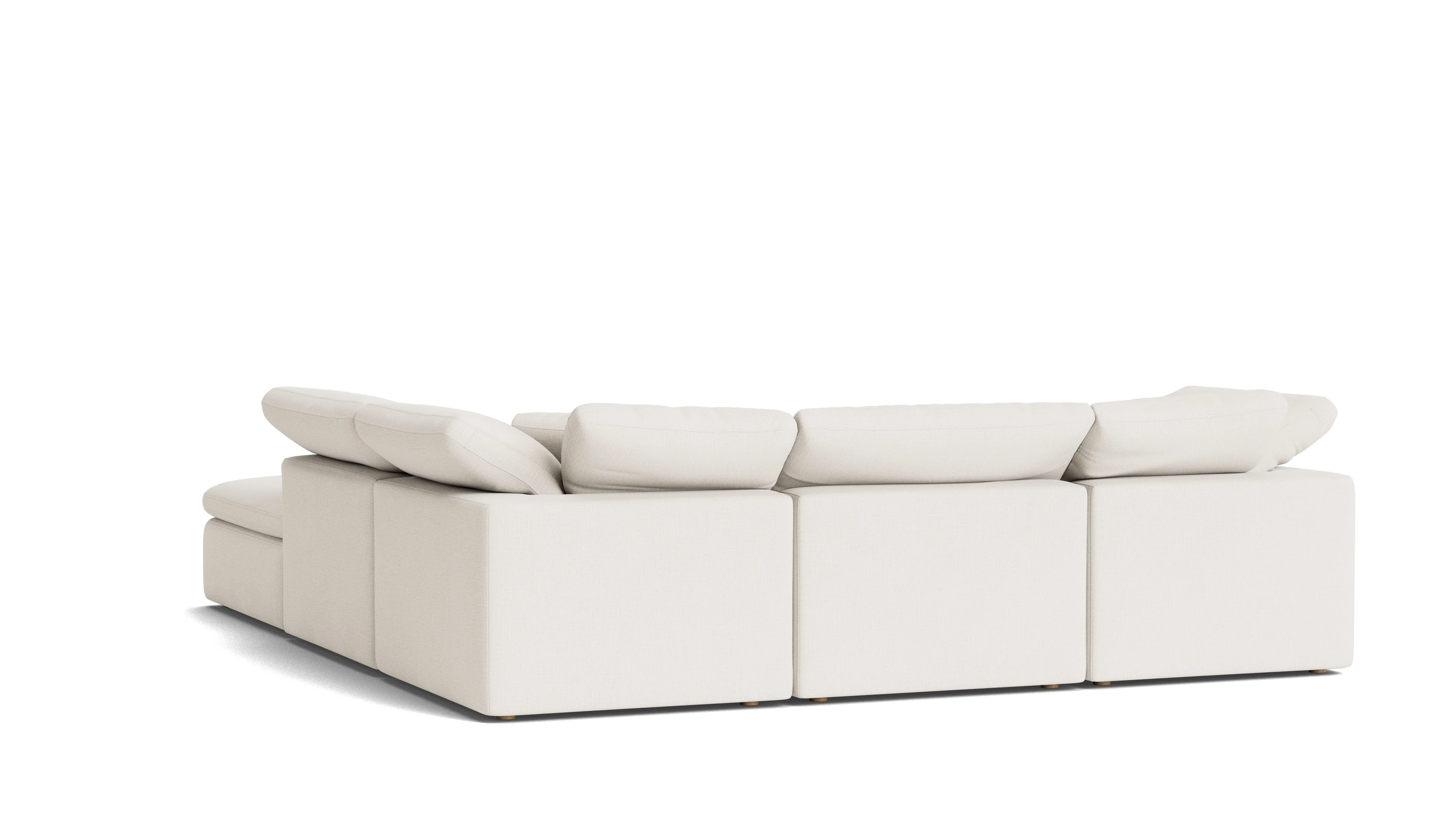 Movie Night™ 5-Piece Modular Sectional, Standard, Cream Linen - Image 6
