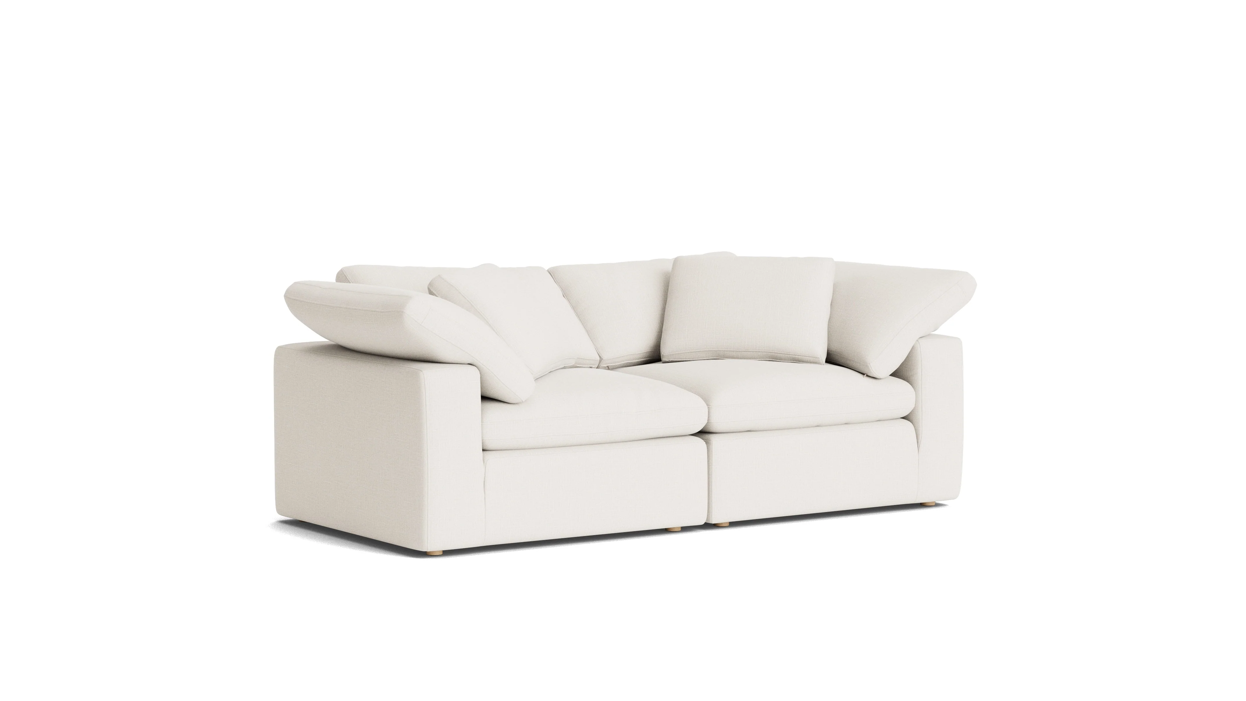 Movie Night™ 2-Piece Modular Sofa, Large, Cream Linen - Image 4
