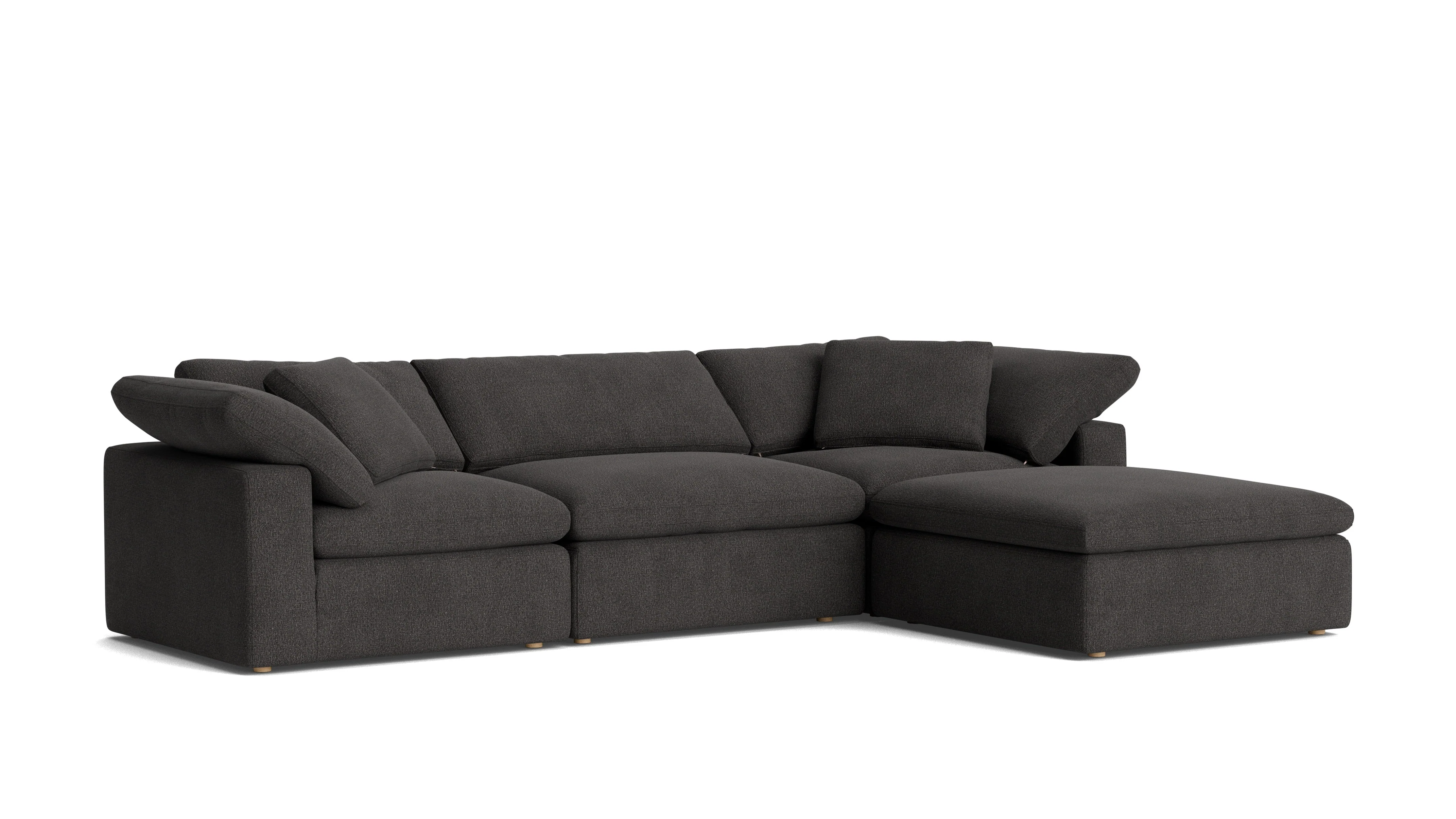 Movie Night™ 4-Piece Modular Sectional, Large, Dark Shadow - Image 4