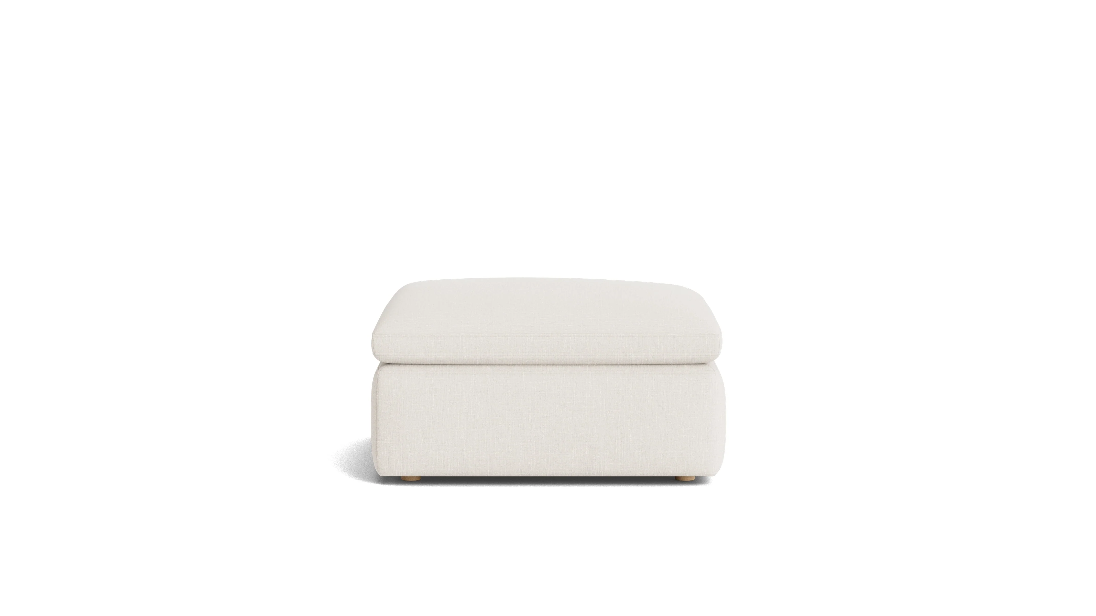 Movie Night™ Ottoman, Large, Cream Linen - Image 5